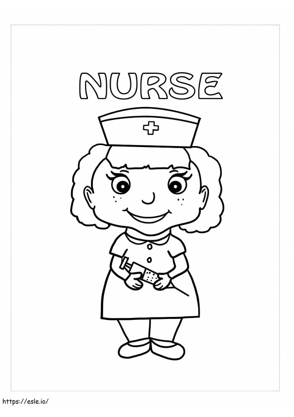 Dobra pielęgniarka kolorowanka
