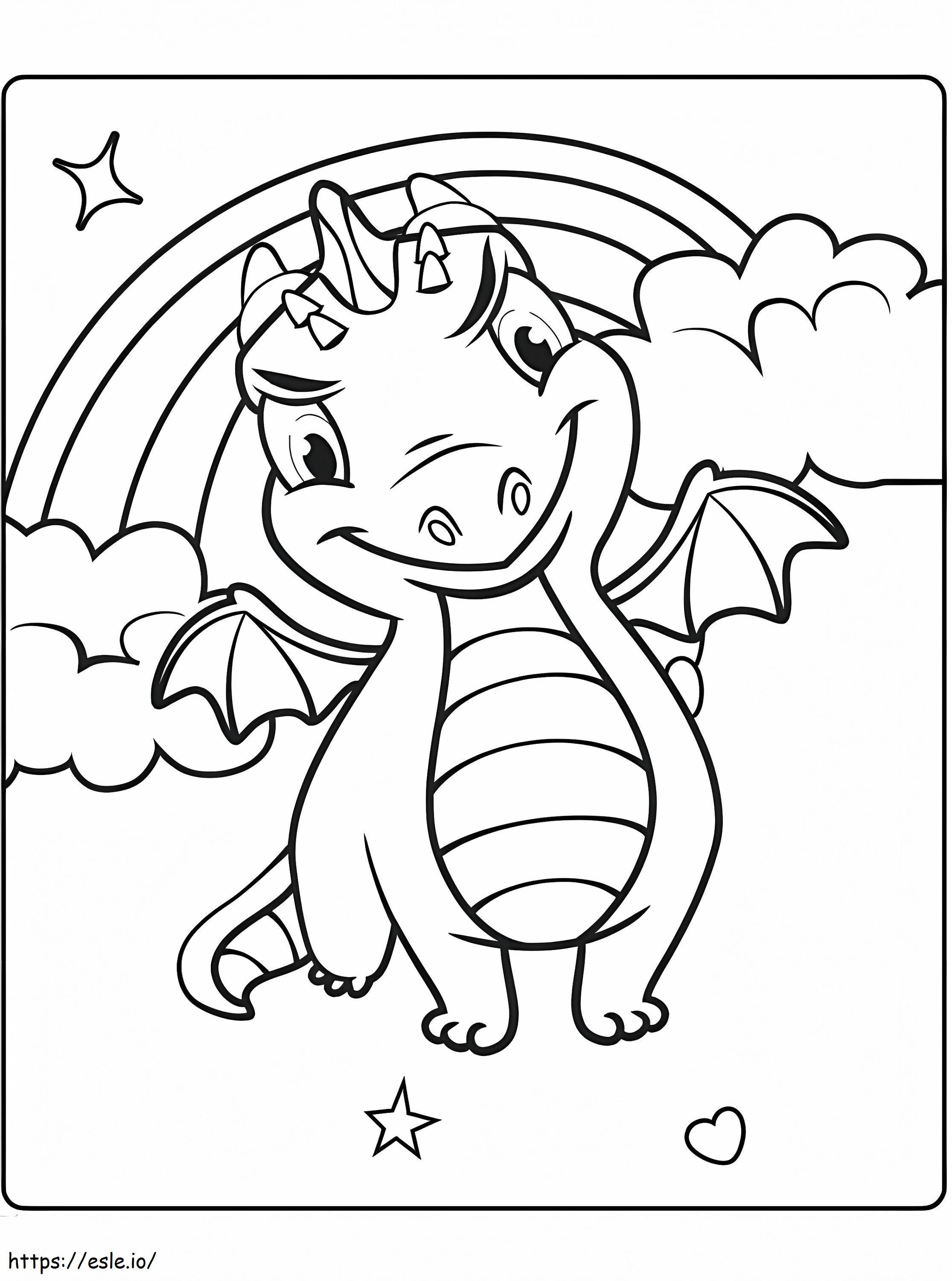 Coloriage Washimals dragons à imprimer dessin