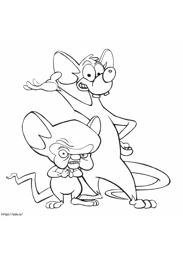 Pinky And The Brain Cartoon coloring page