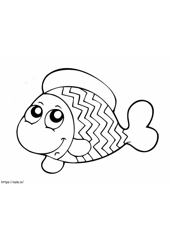Coloriage Un poisson à imprimer dessin