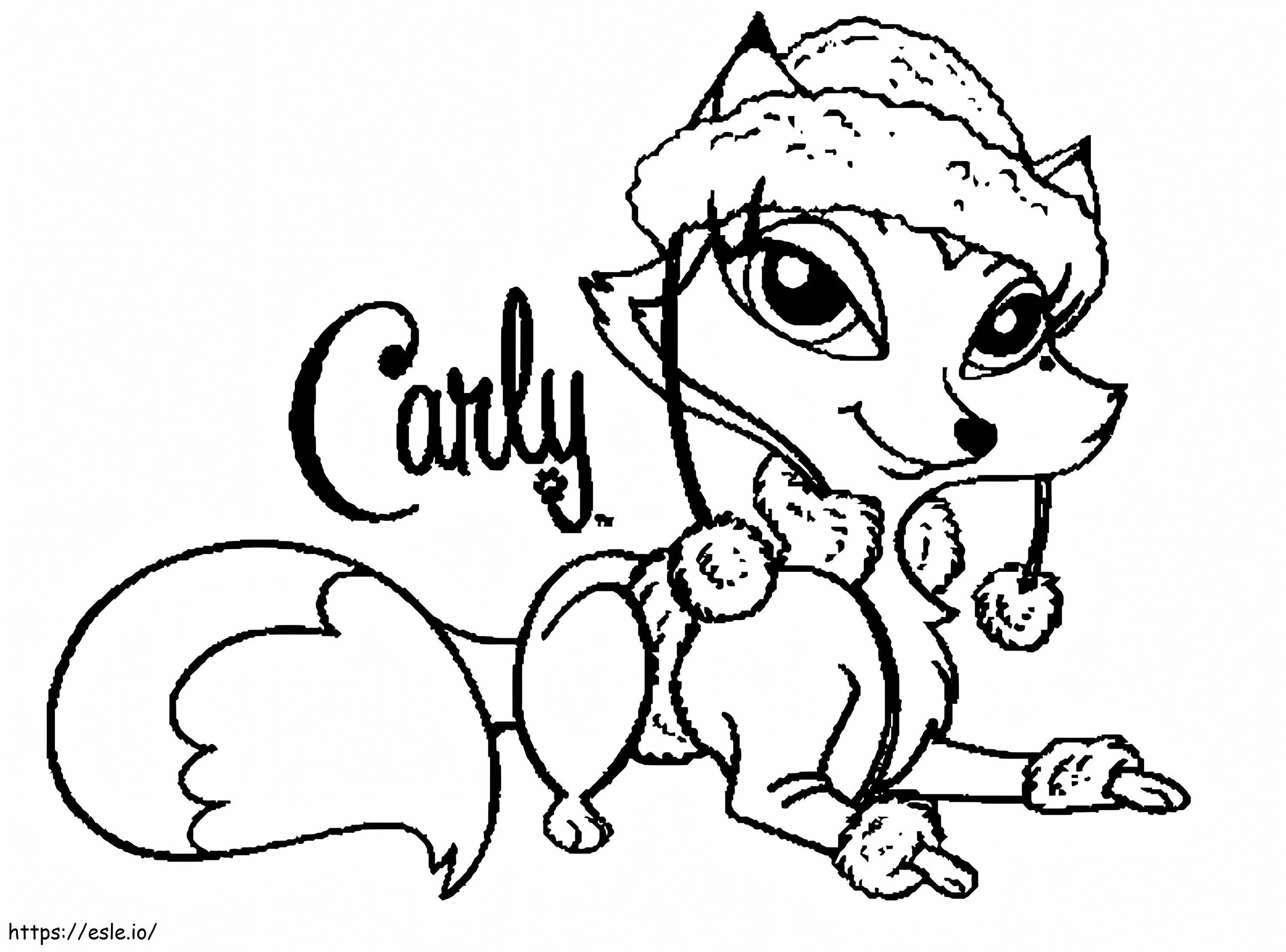 Carly From Bratz Petz coloring page