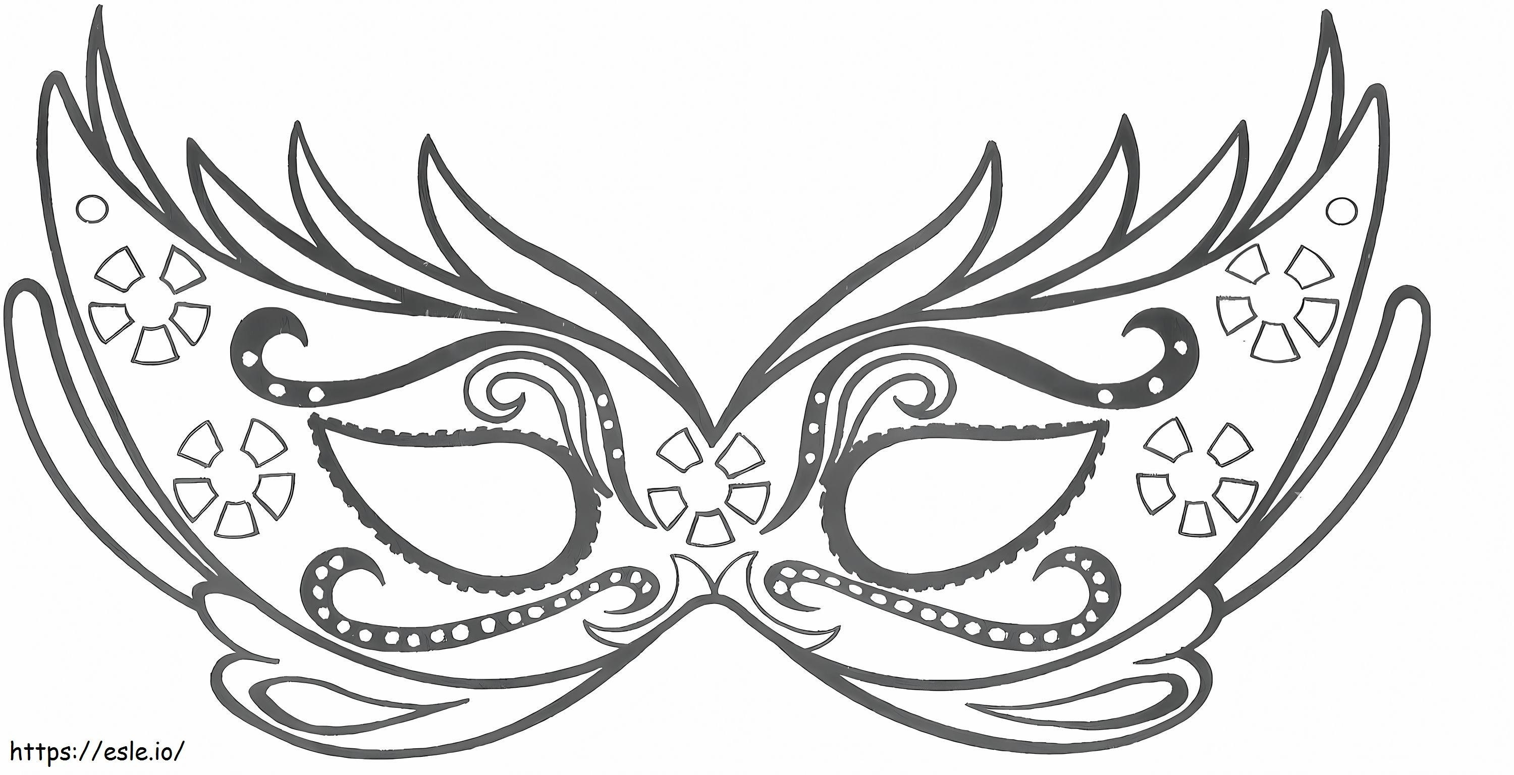 Normal Mask coloring page