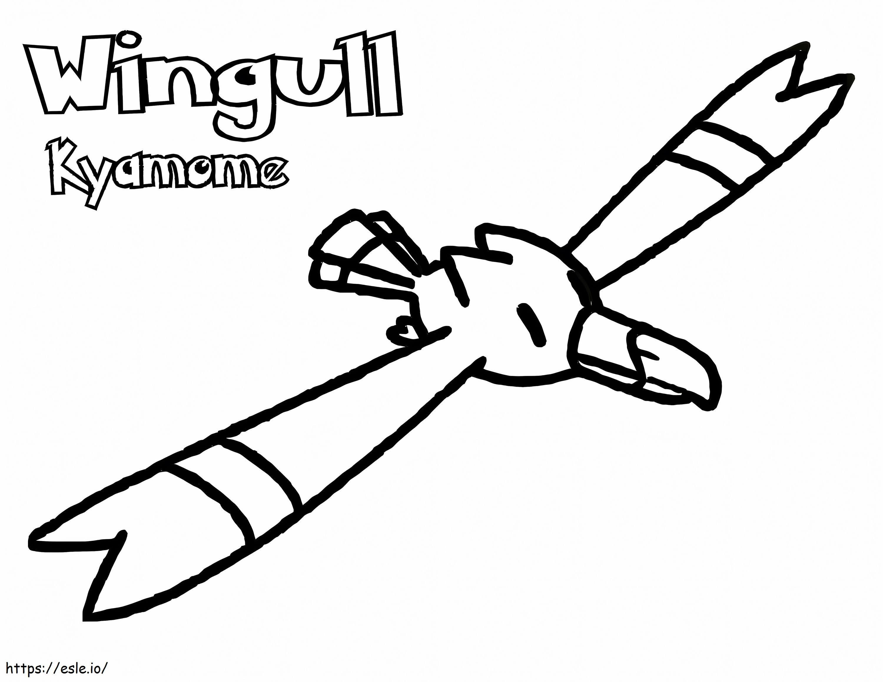 Tulostettava Wingull Pokemon värityskuva