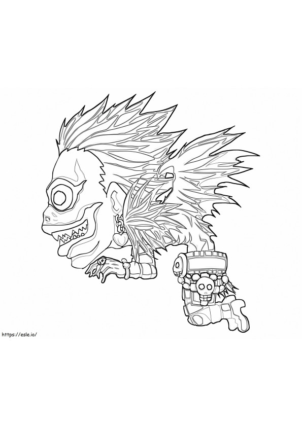 Ryuk From Death Note 3 coloring page
