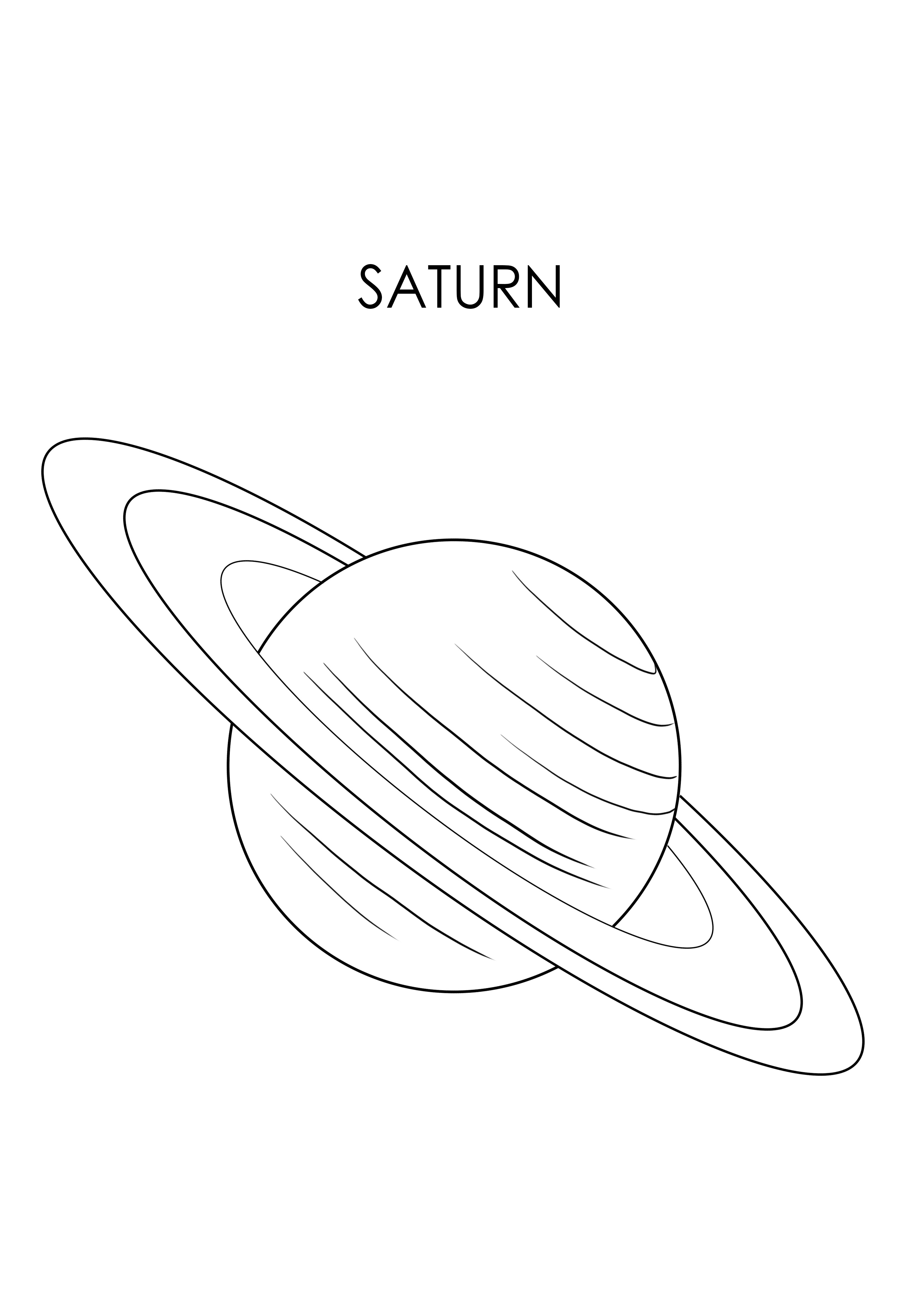 Сатурн для срисовки