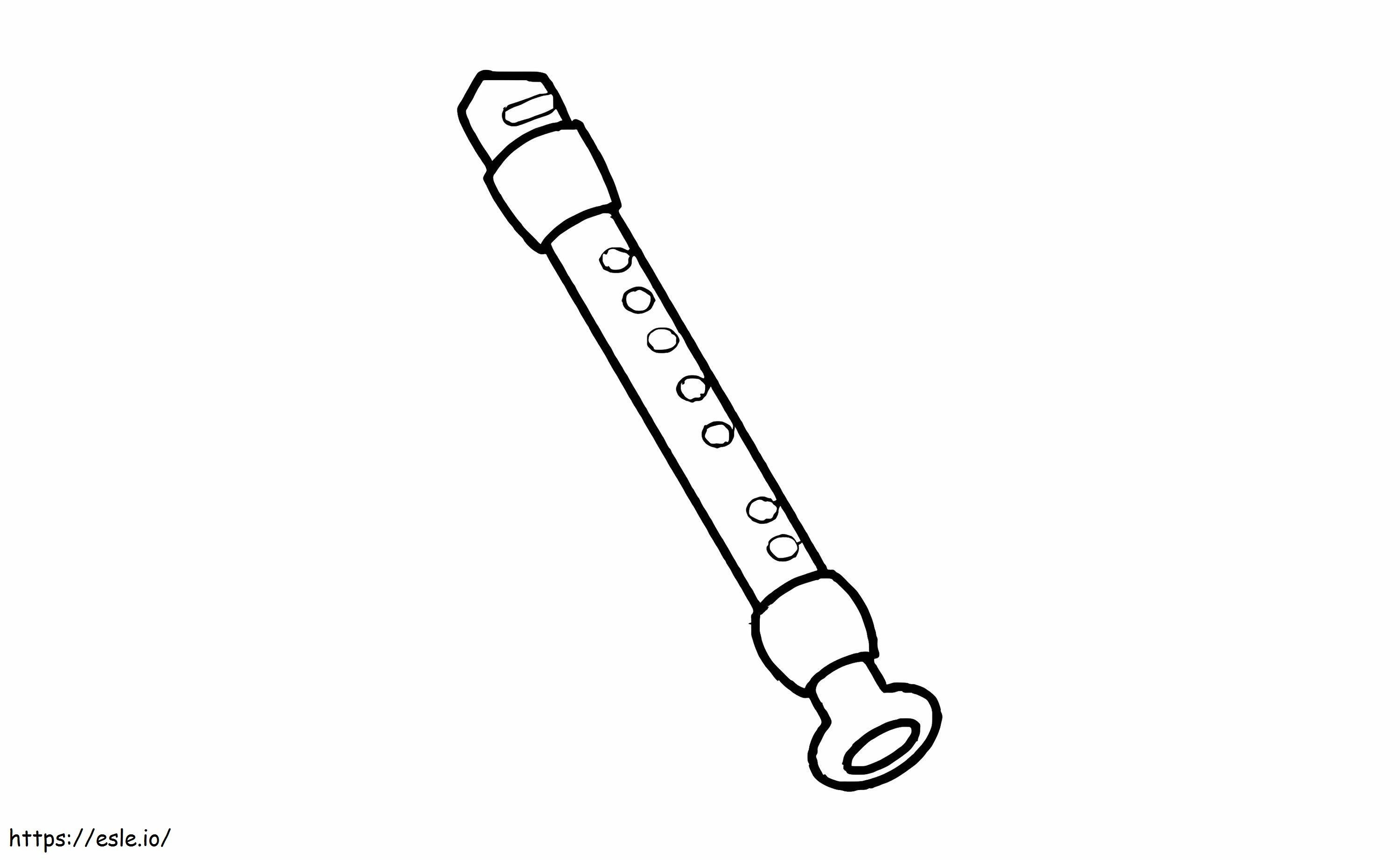 Small Flute coloring page