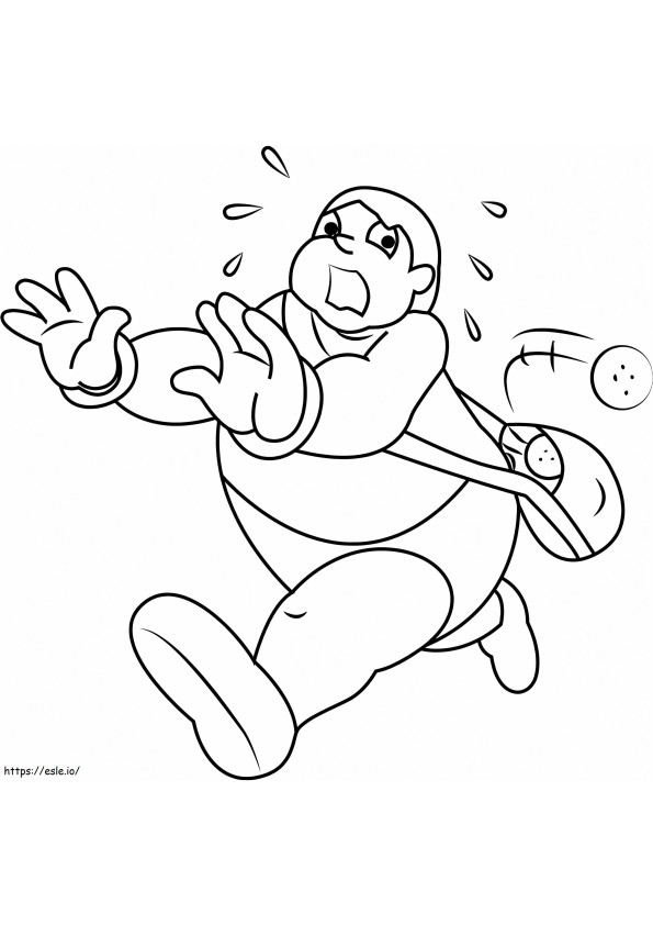 Kalia Running Fast coloring page