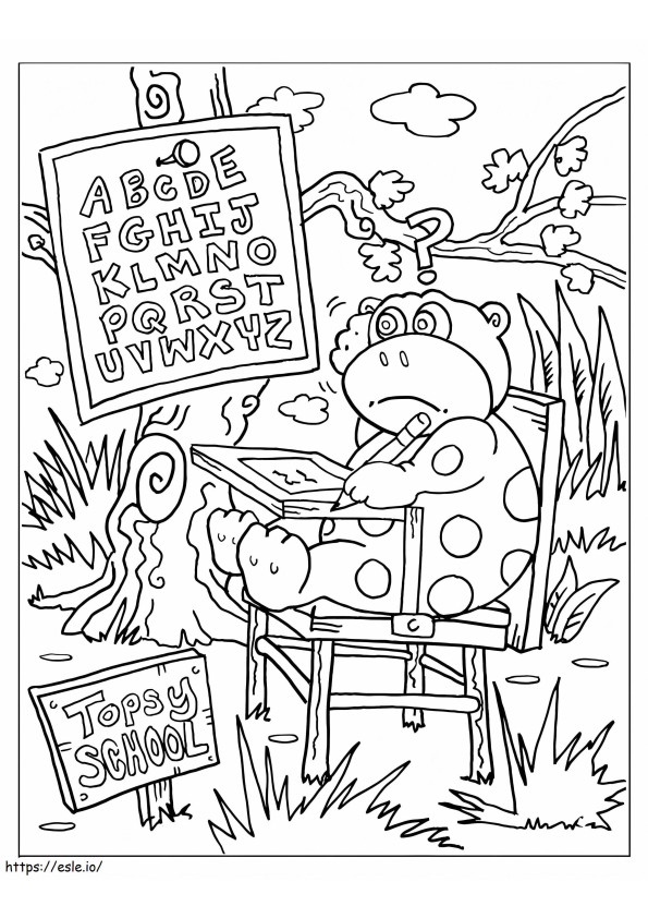 Free Printable Back To School coloring page