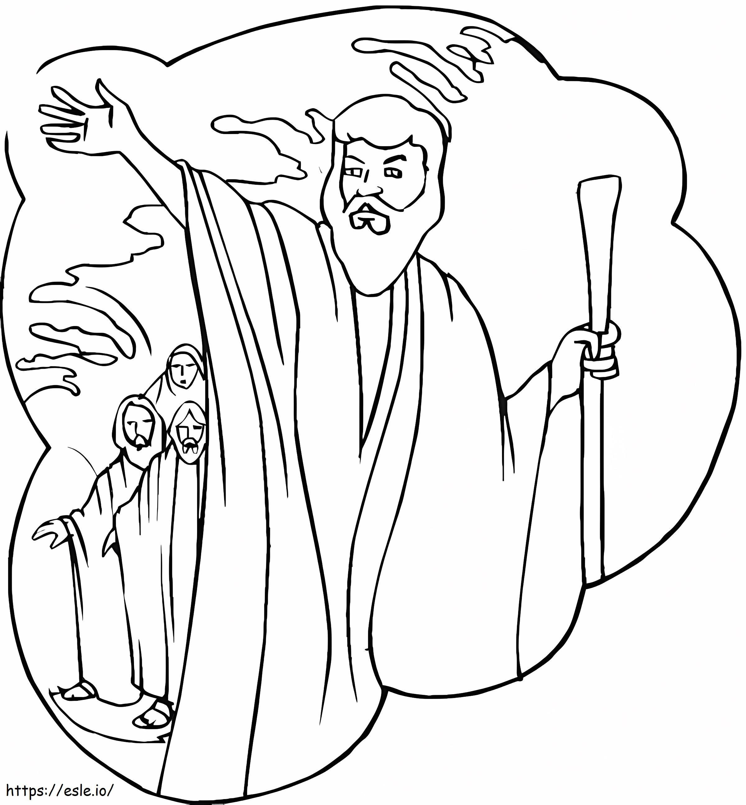 Moses zum Drucken ausmalbilder