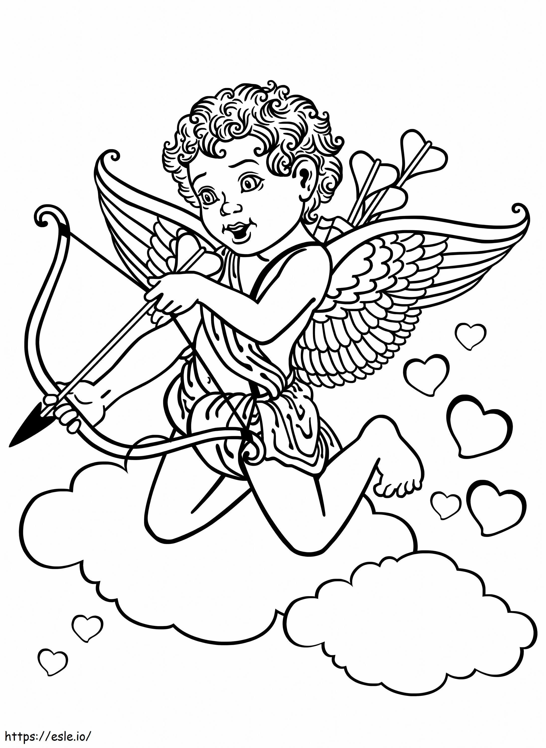 Cupido di base da colorare