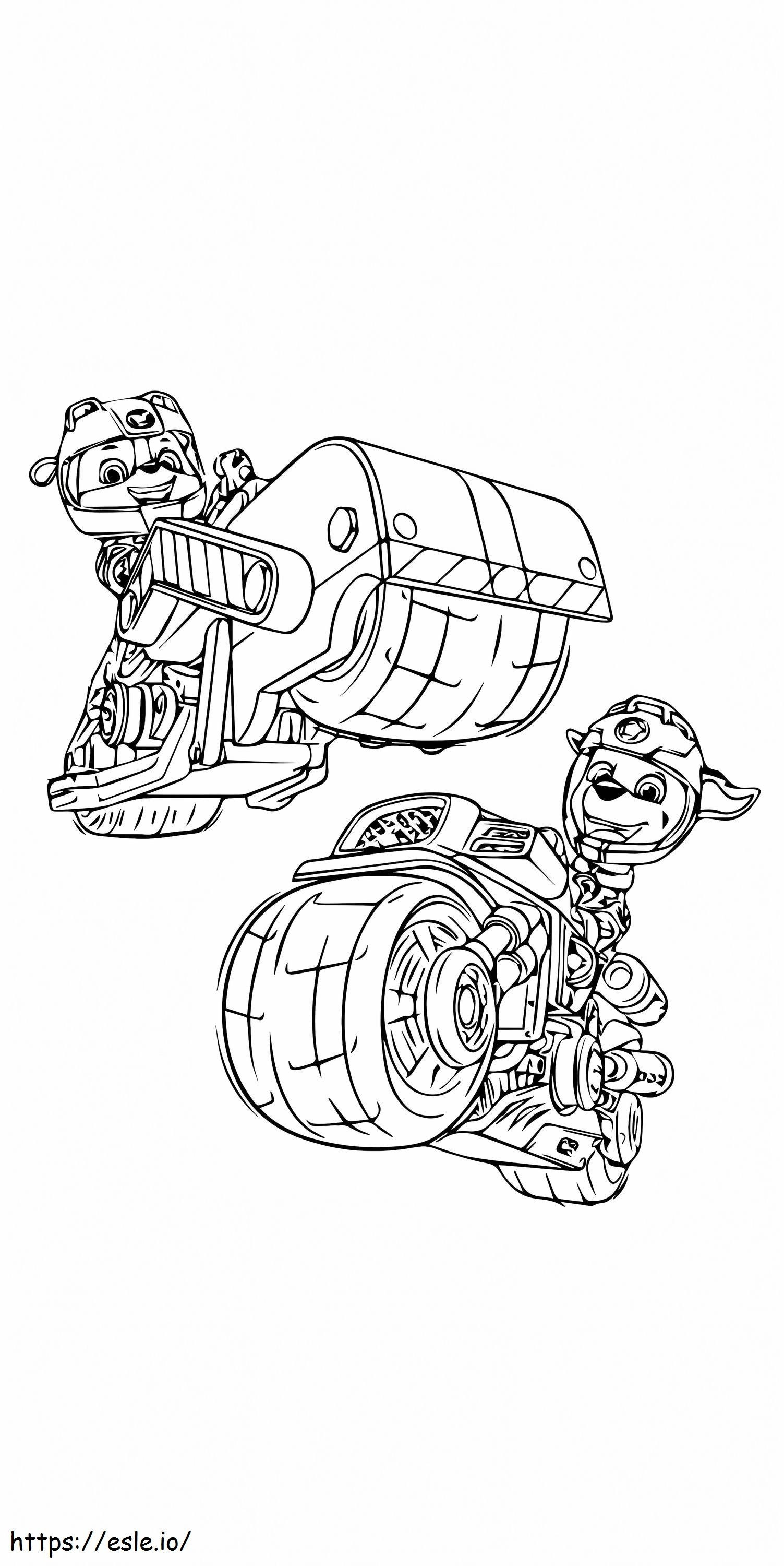 Paw Patrol Cars 10 coloring page