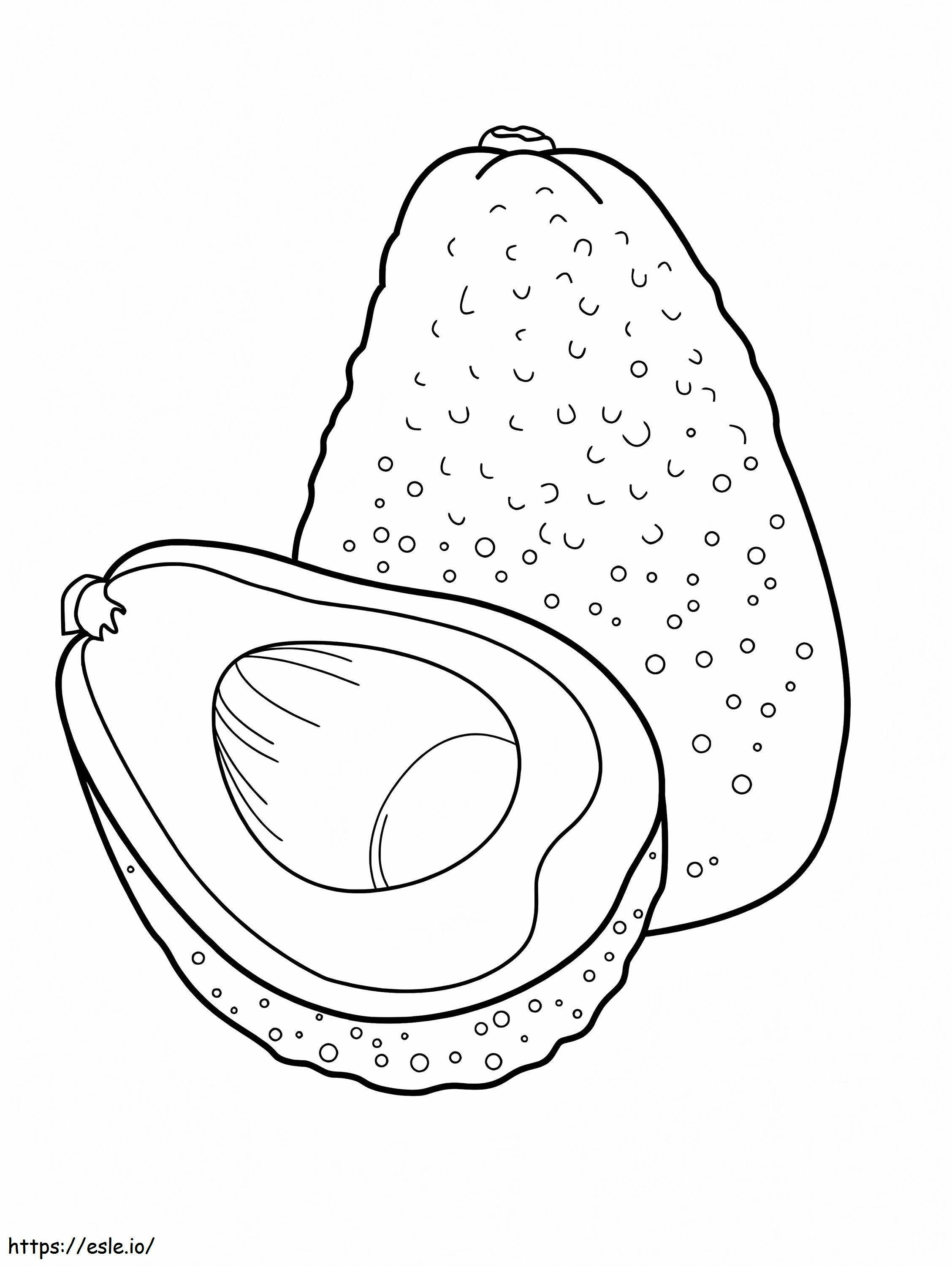 Avocado ausmalbilder