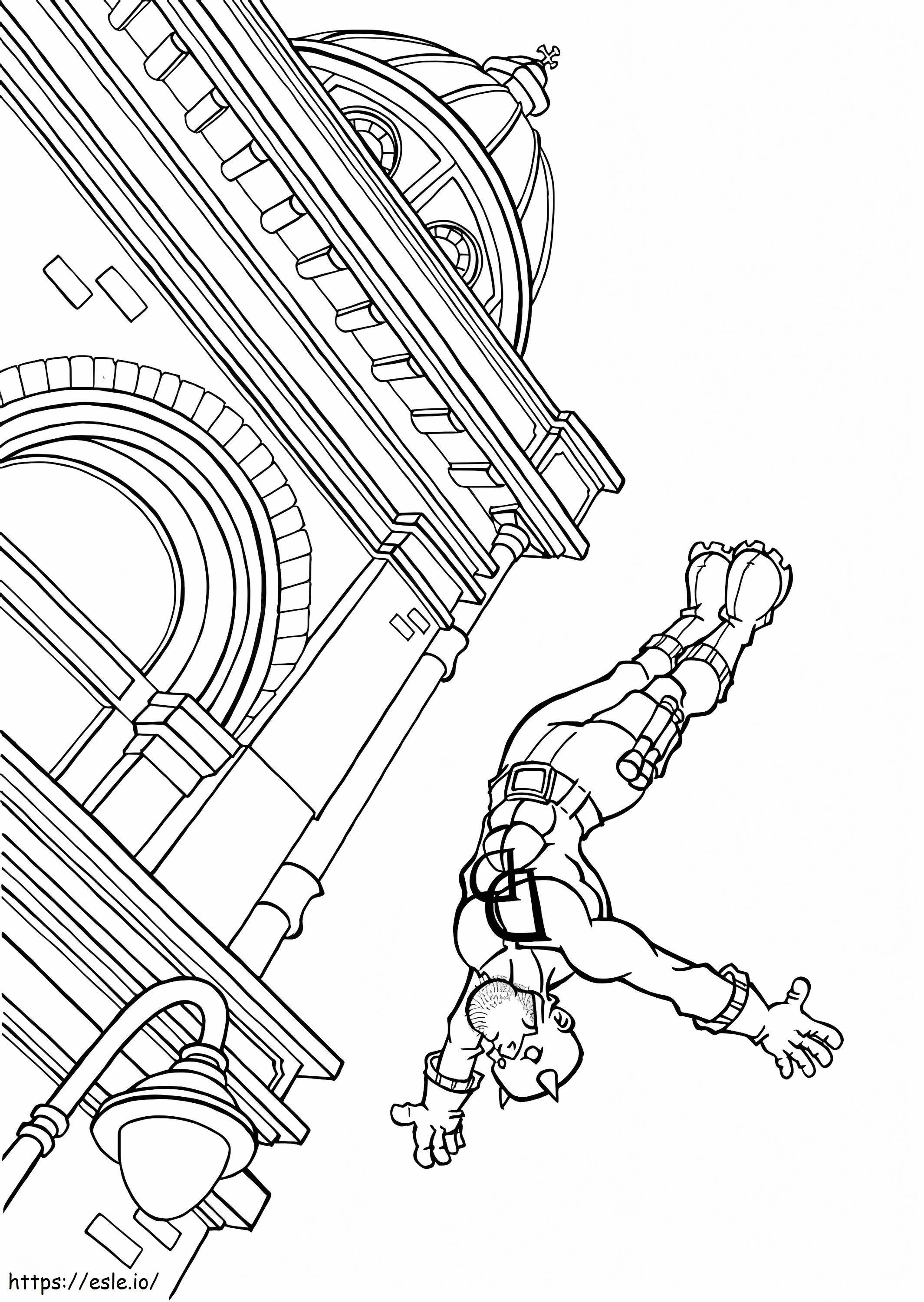 Animated Daredevil coloring page