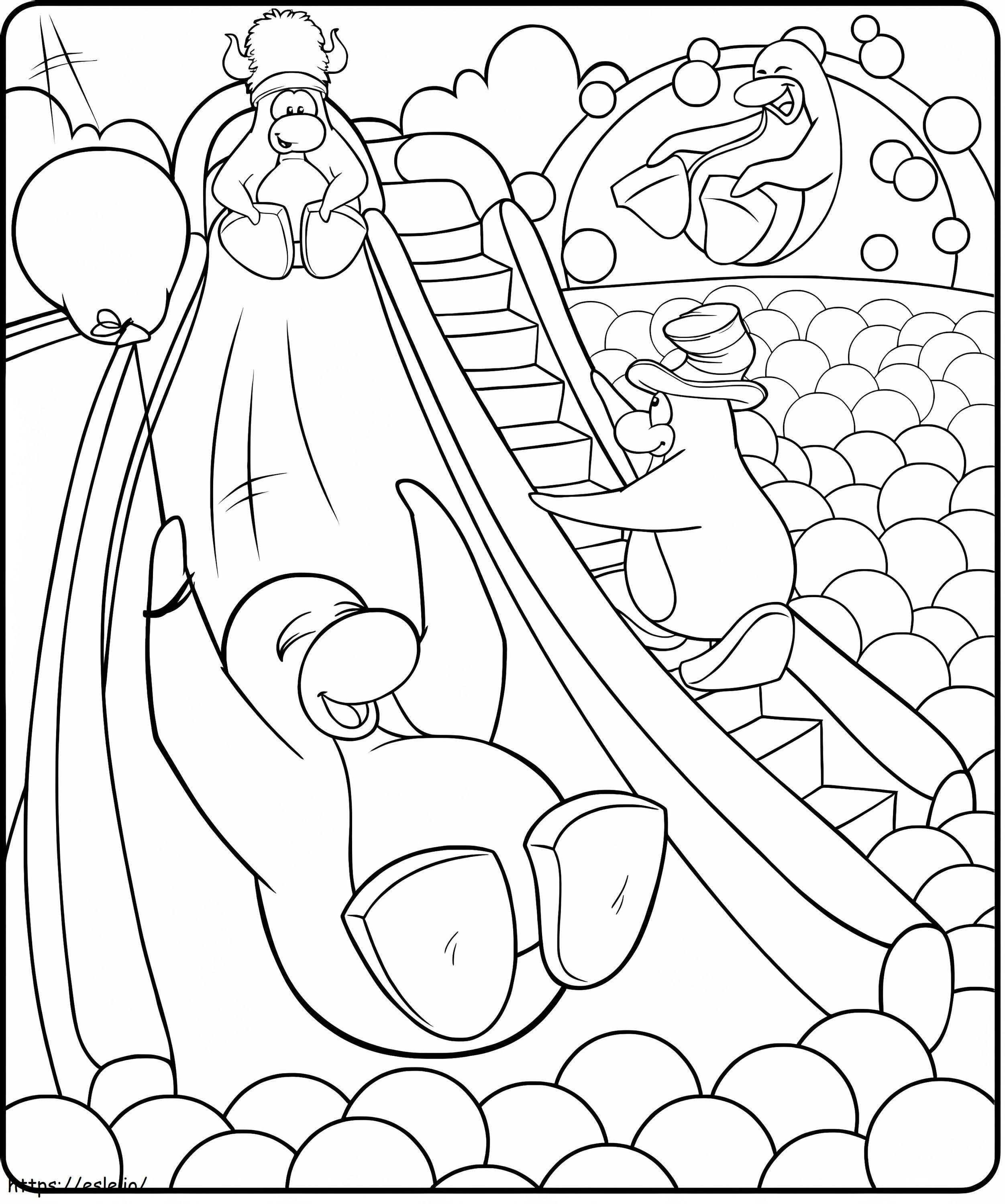 Club Penguin For Kid coloring page