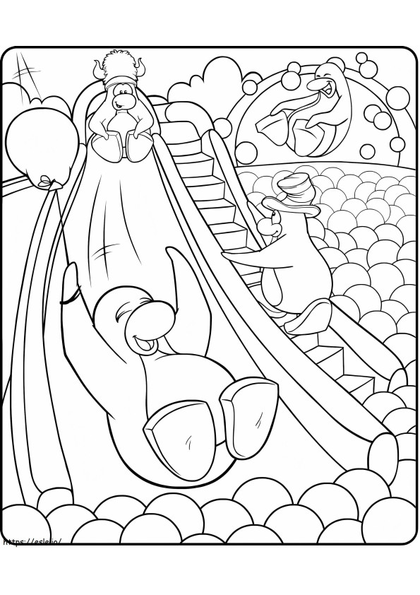 Club Penguin For Kid coloring page