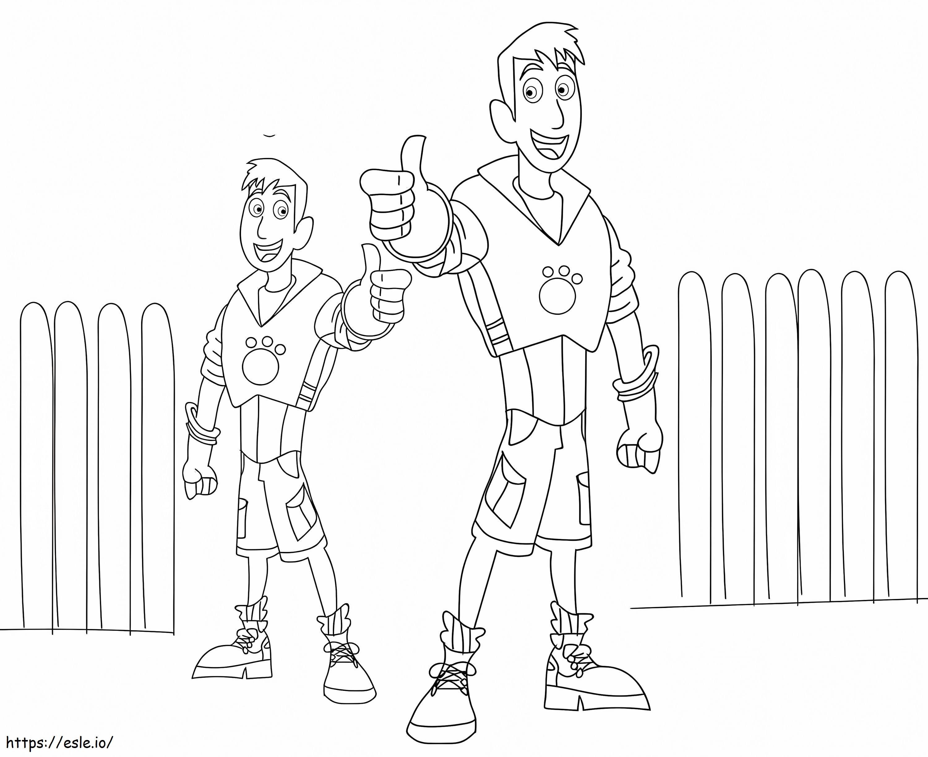 Kostenlose Wild Kratts zum Ausdrucken ausmalbilder