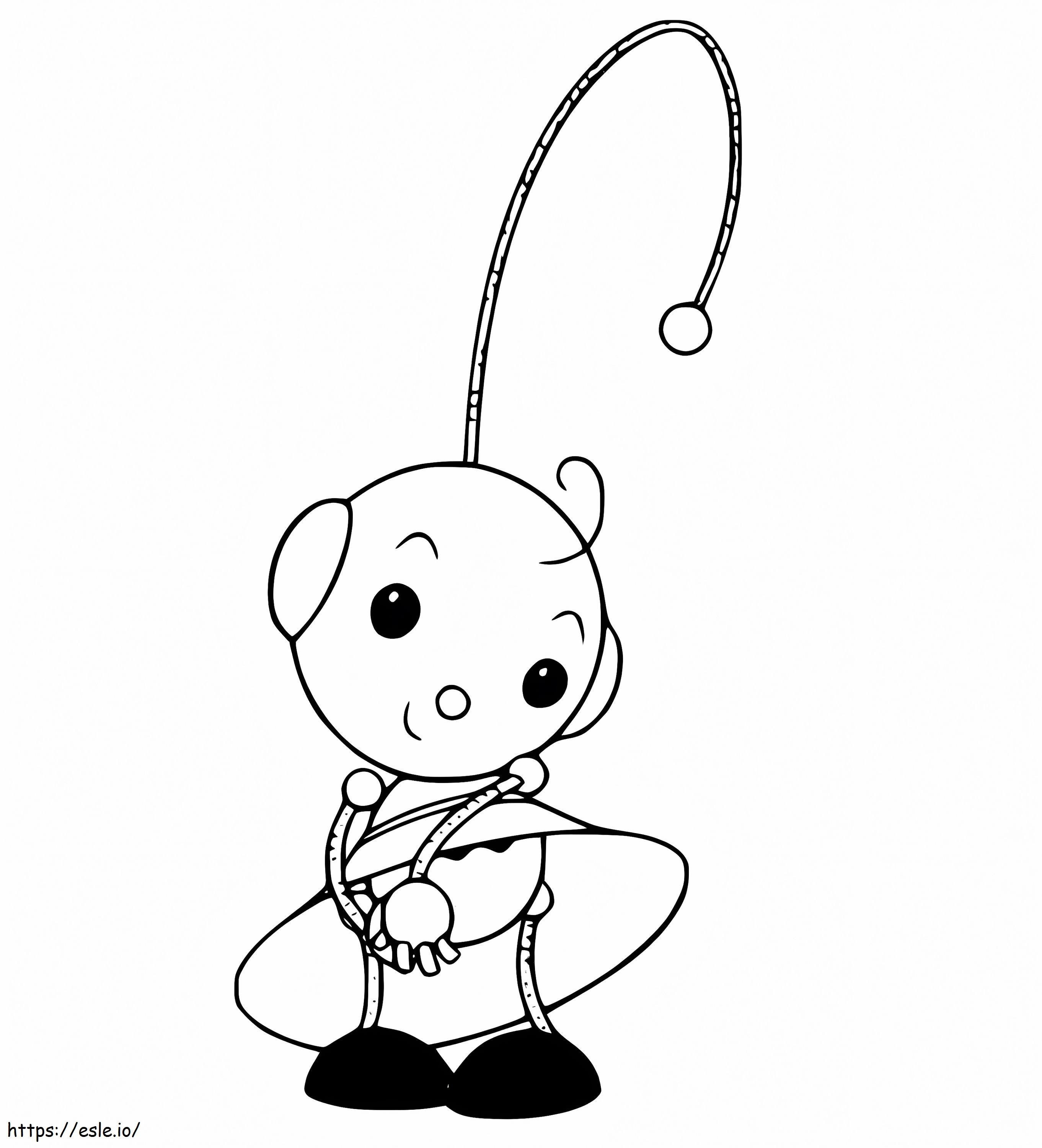Adorable Zowie Polie coloring page