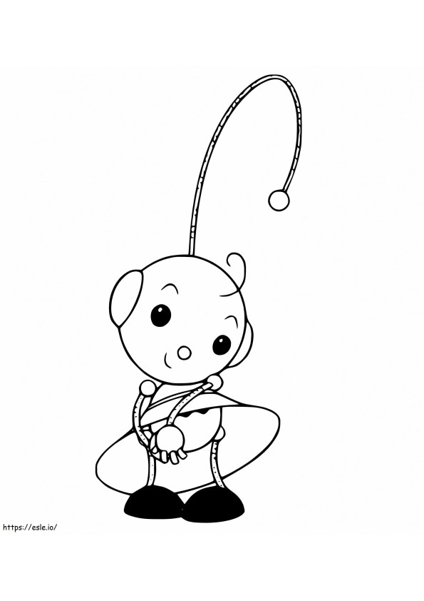 Adorable Zowie Polie coloring page