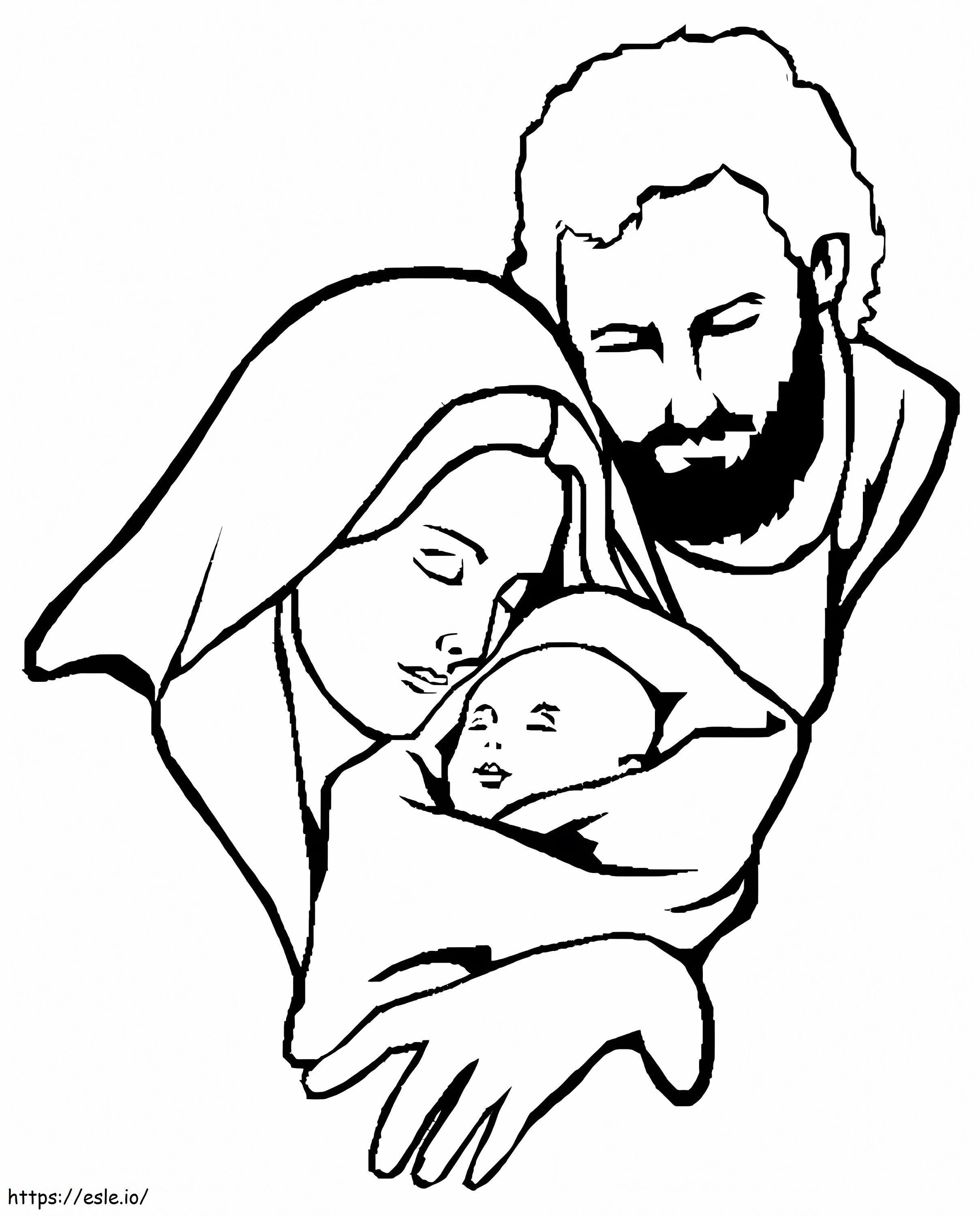 Baby Jesus 8 coloring page