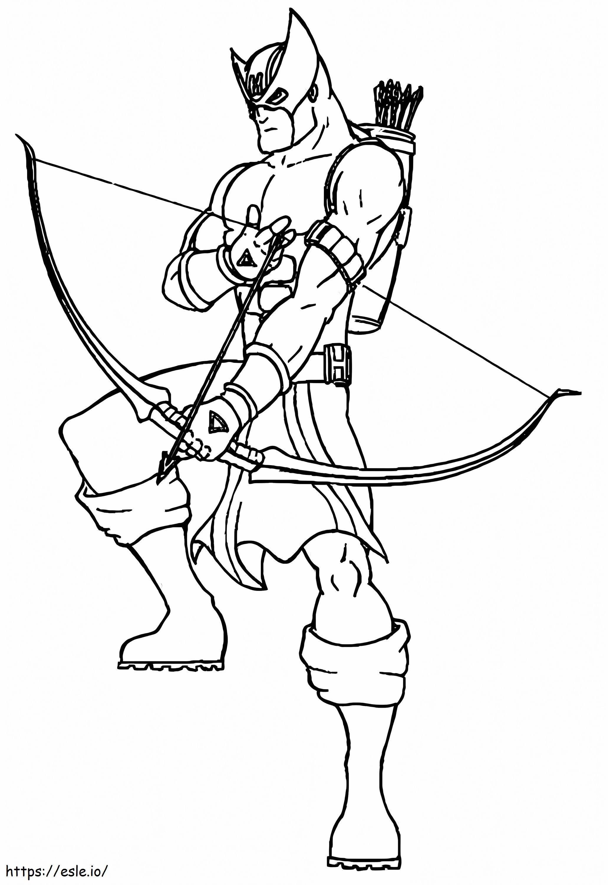 Big Hawkeye Cartoon coloring page