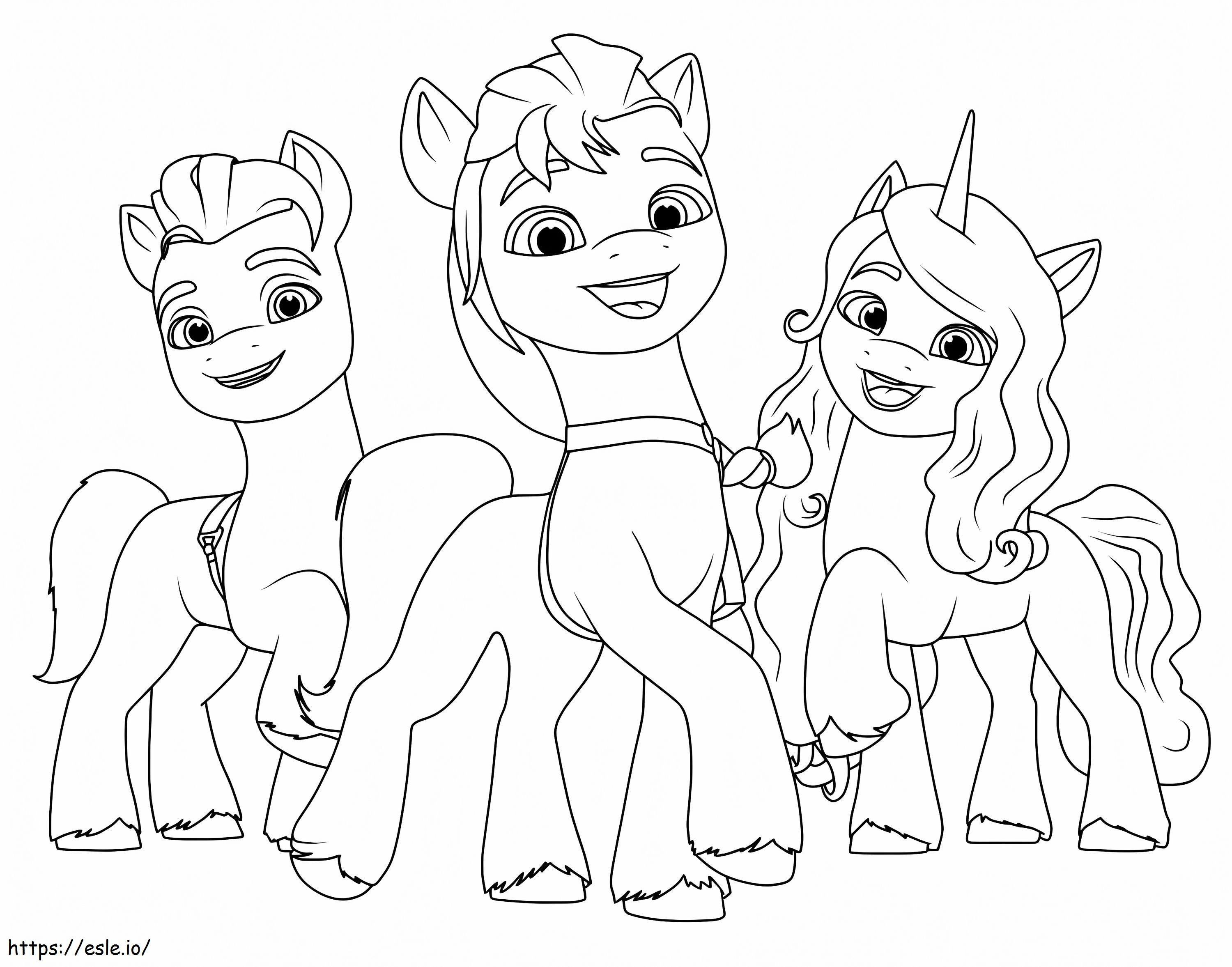 My Little Pony Generasi Baru Untuk Anak-Anak Gambar Mewarnai