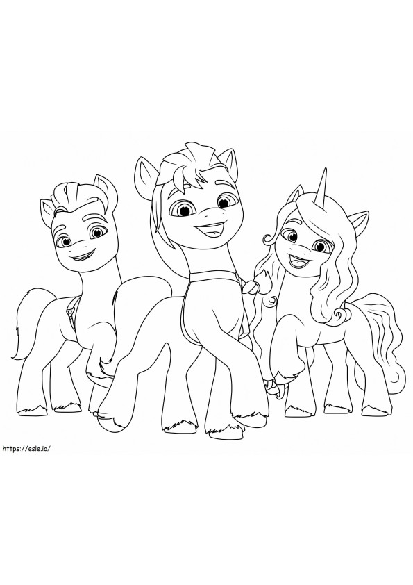 My Little Pony Generasi Baru Untuk Anak-Anak Gambar Mewarnai