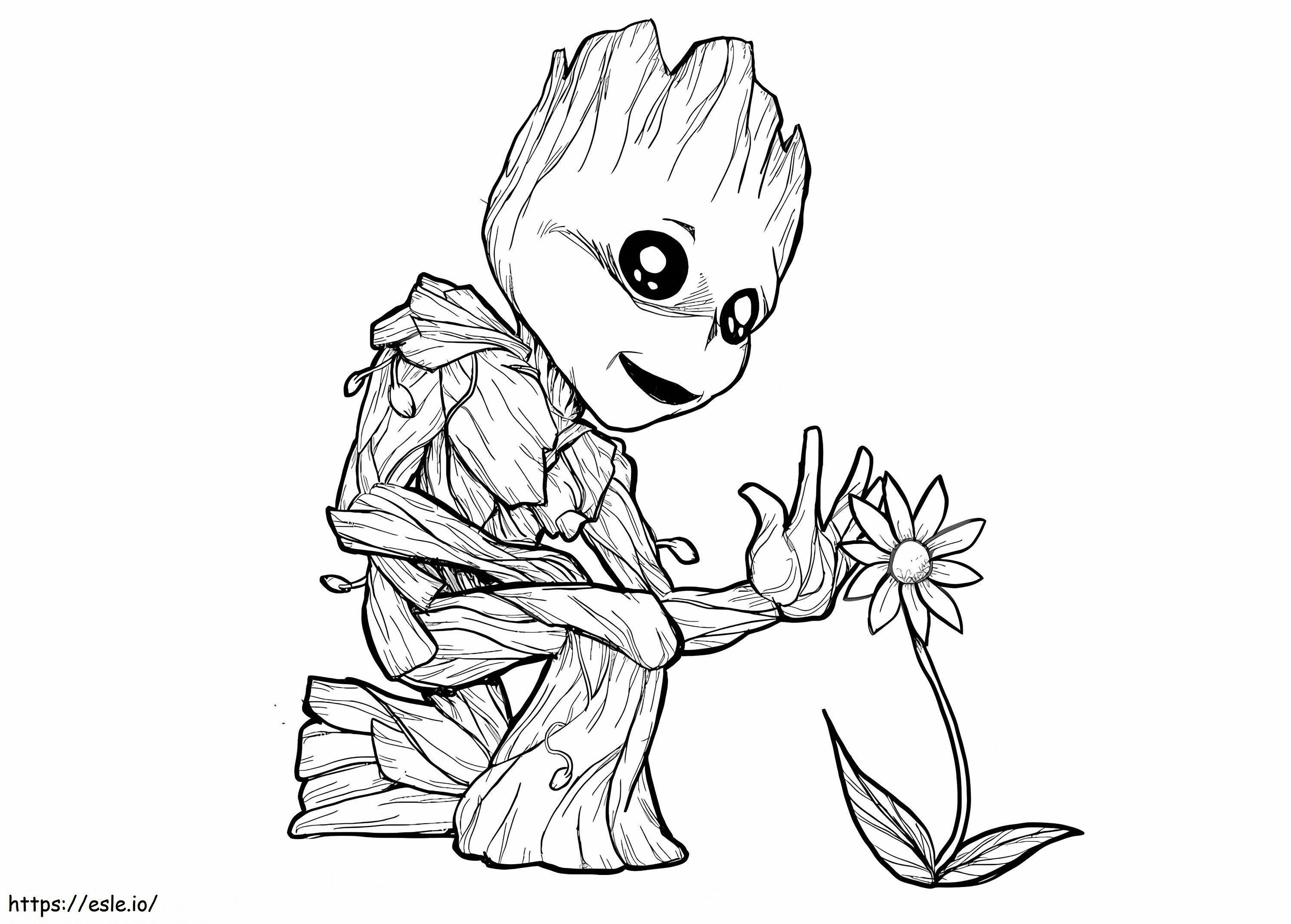 Big And Flowery Coloring Page