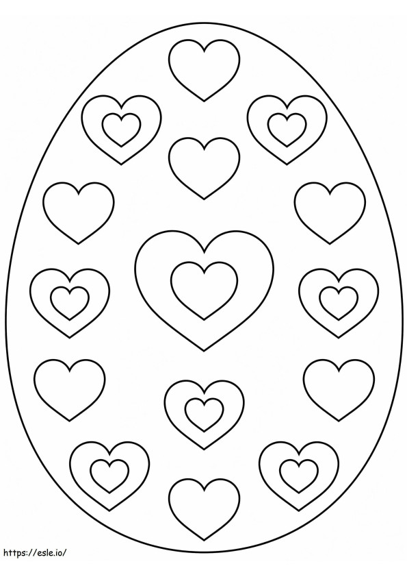 Coloriage Joli œuf de Pâques 2 à imprimer dessin