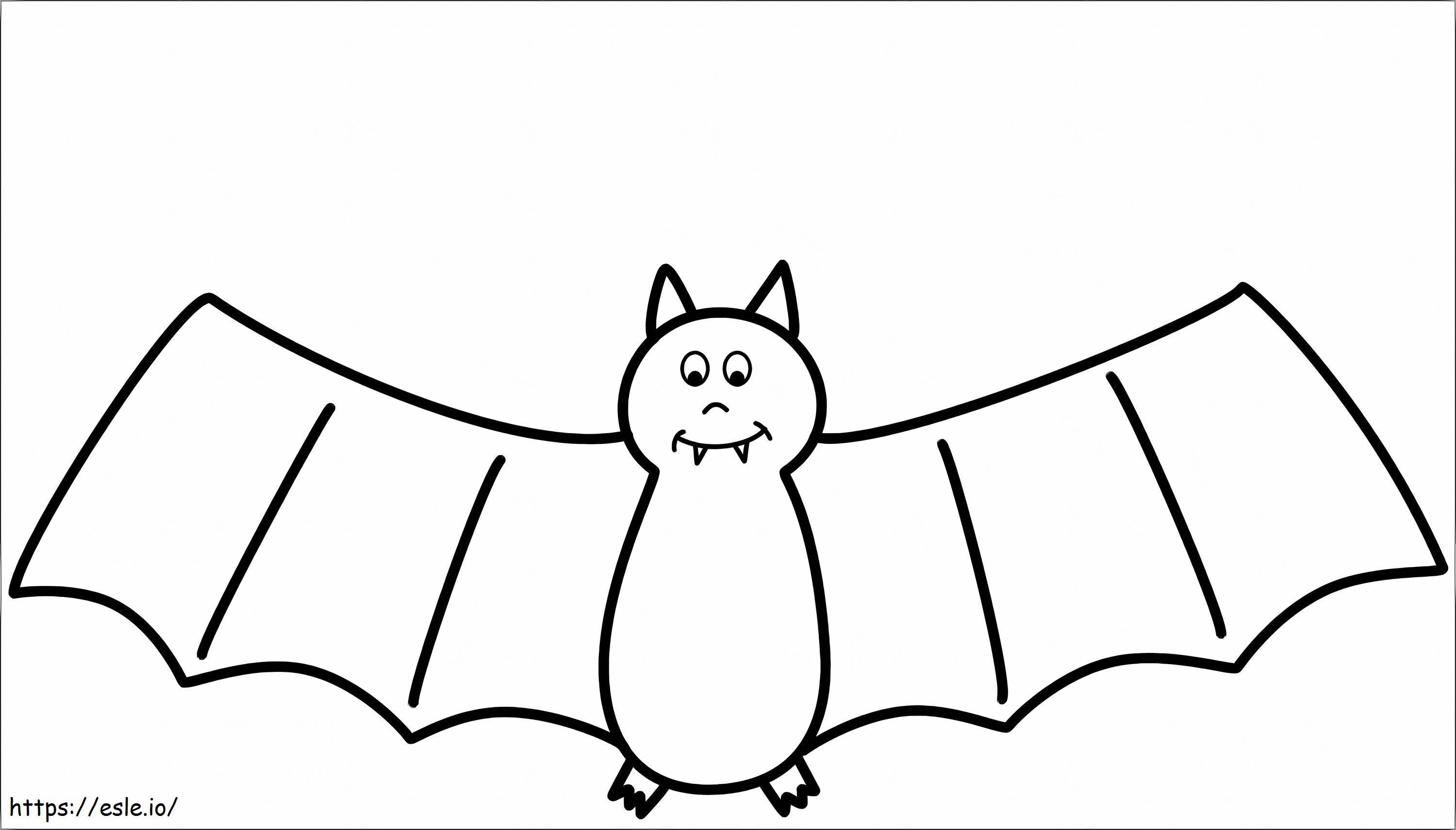 Morcego Sorridente para colorir