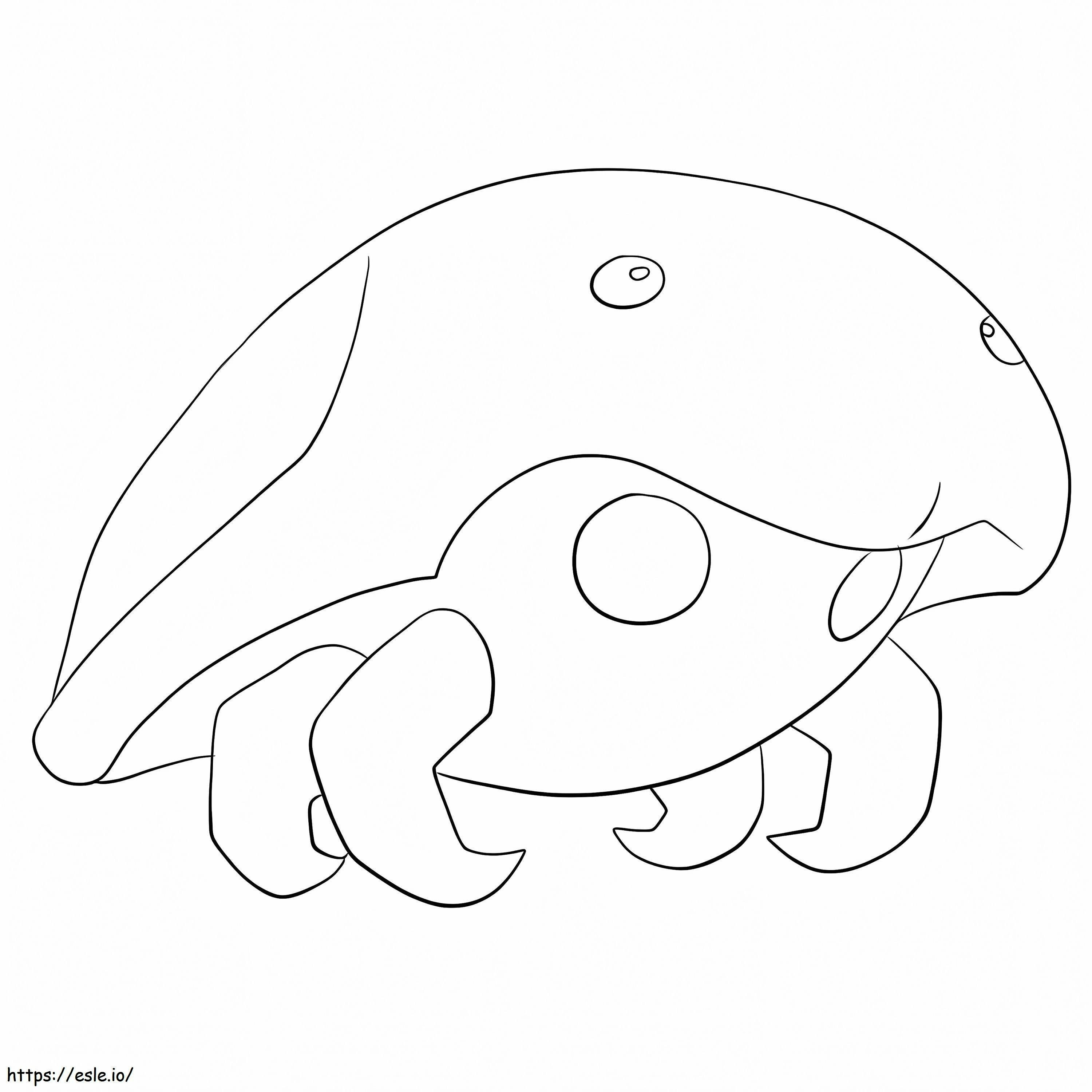 Coloriage Kabuto et Pokémon à imprimer dessin