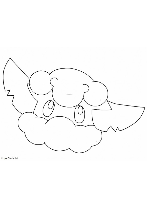 Cottonee Pokémon 2 kleurplaat