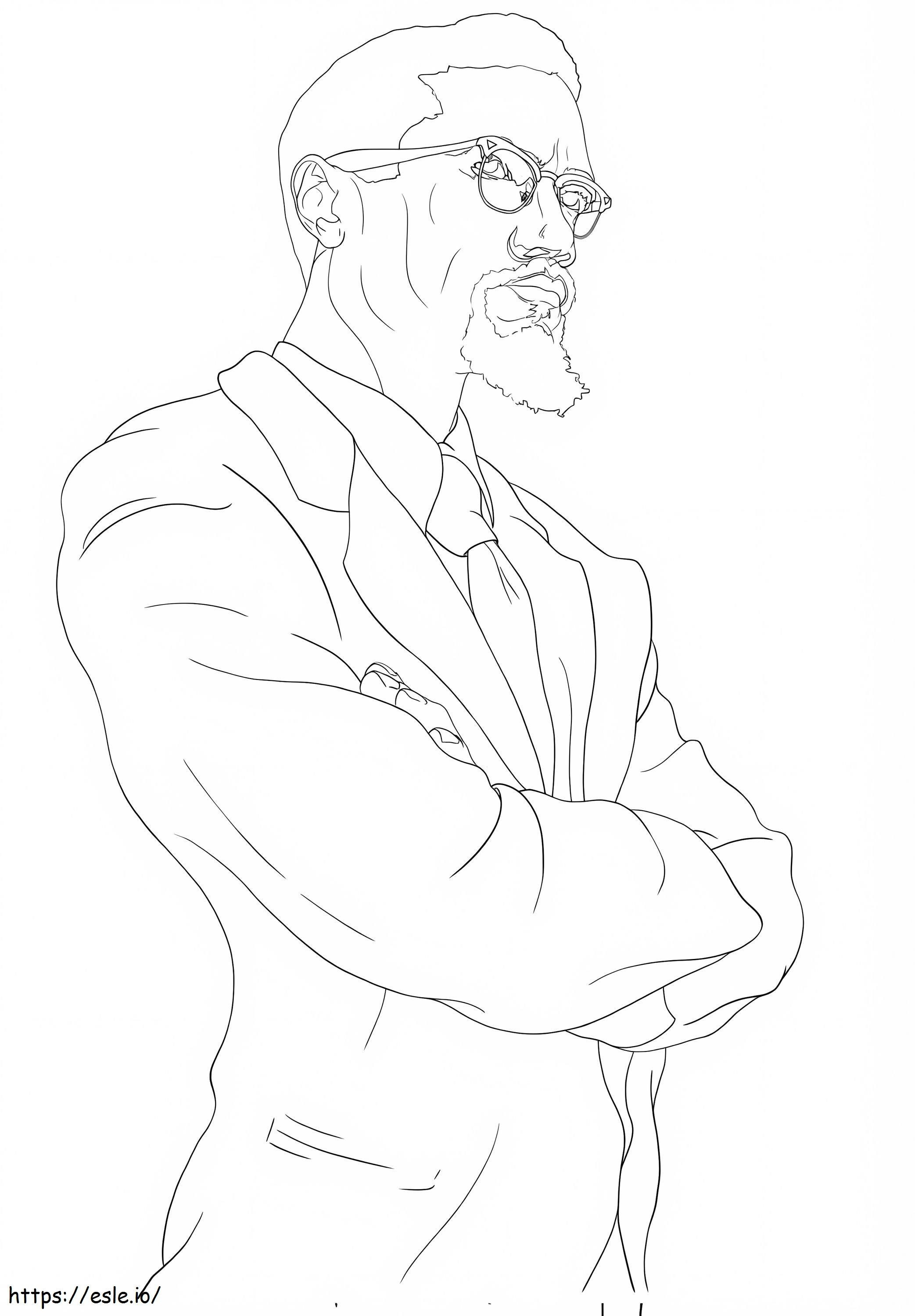 Malcolm X 5 coloring page