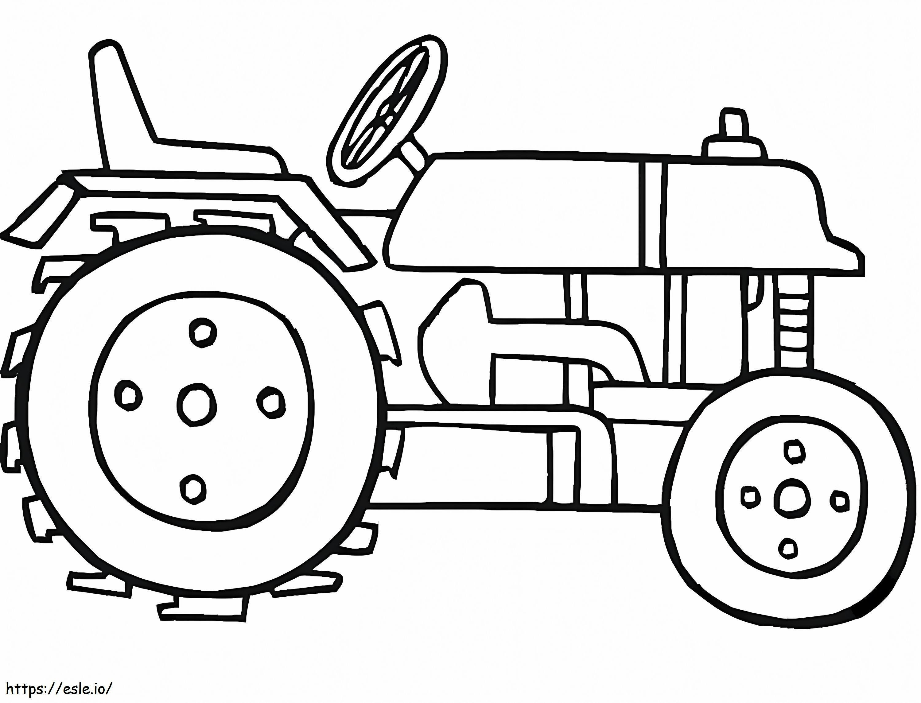 Tractor 4 coloring page