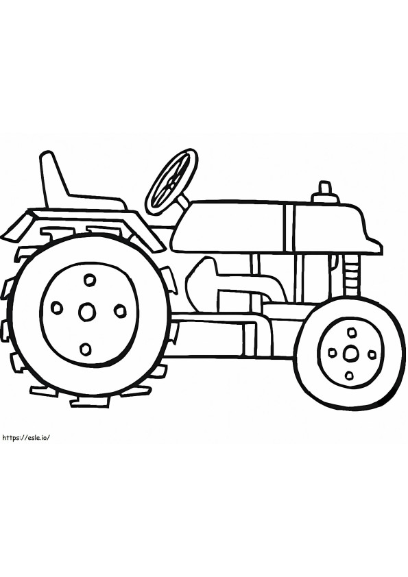 Coloriage Tracteur 4 à imprimer dessin