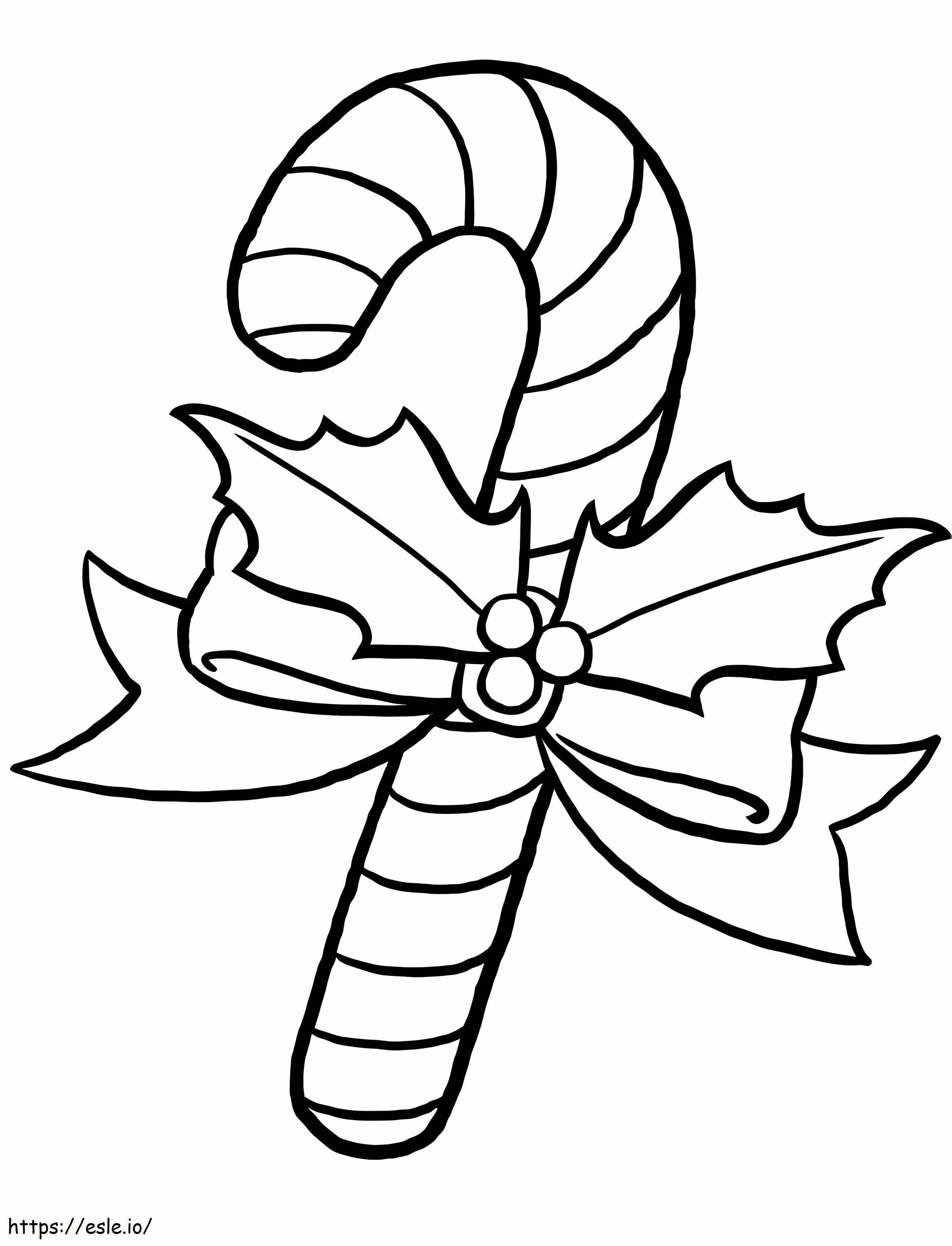 Candy Cane 2 coloring page