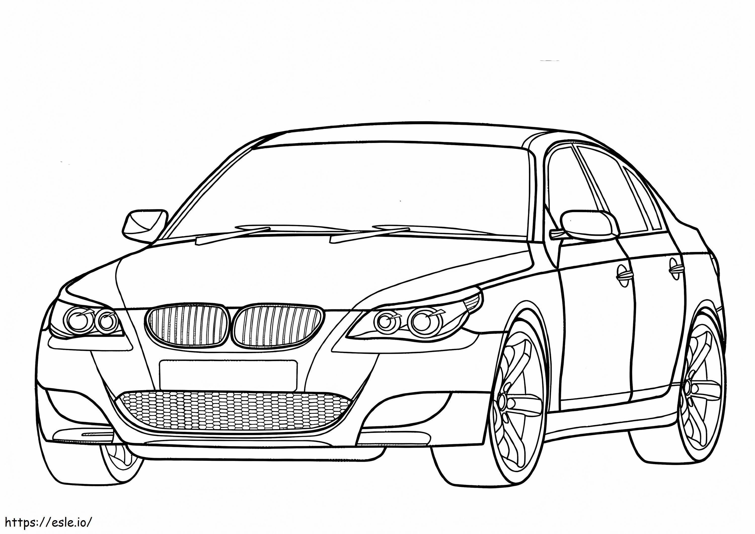 BMW M5 E60 ぬりえ - 塗り絵