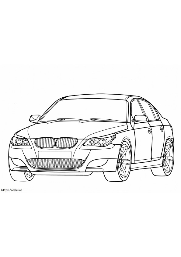 Coloriage BMW M5 E60 à imprimer dessin
