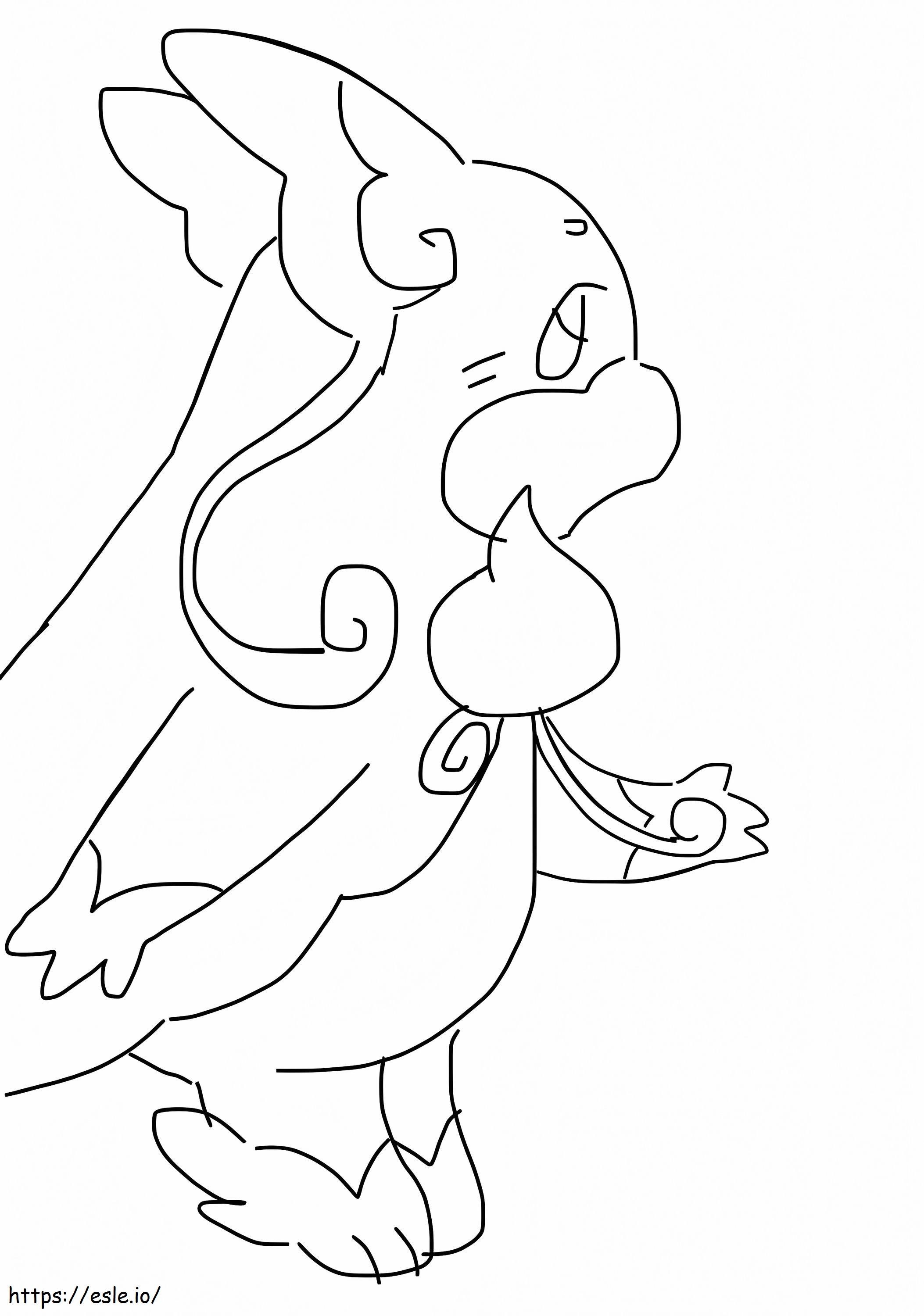 Mega Audino Pokemon 2 coloring page