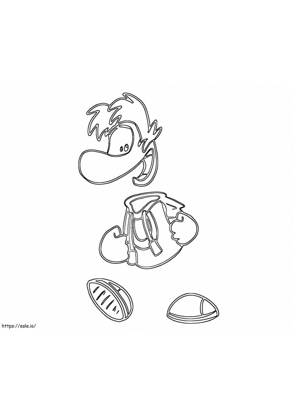 Rayman 2 coloring page