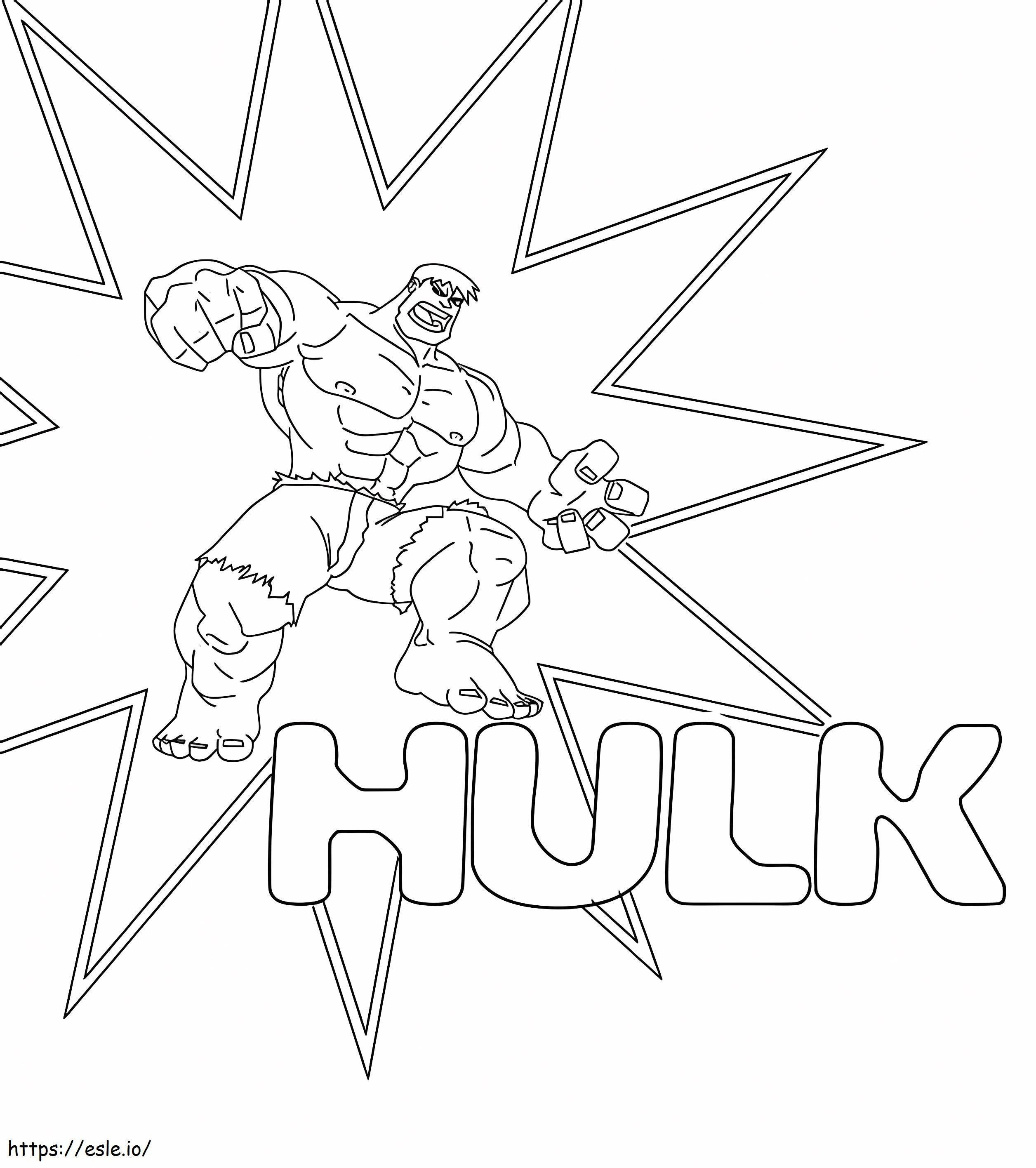 Hulk 15 coloring page