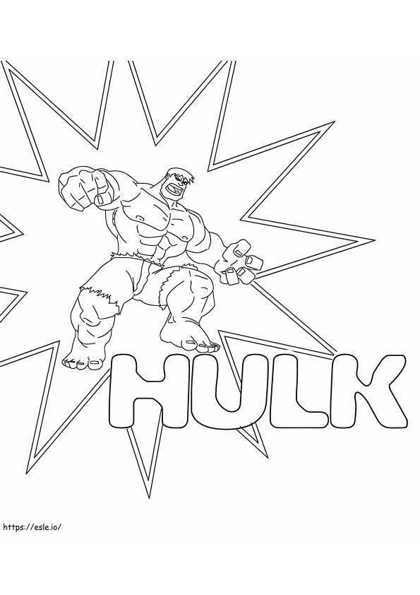 Hulk 15 kleurplaat