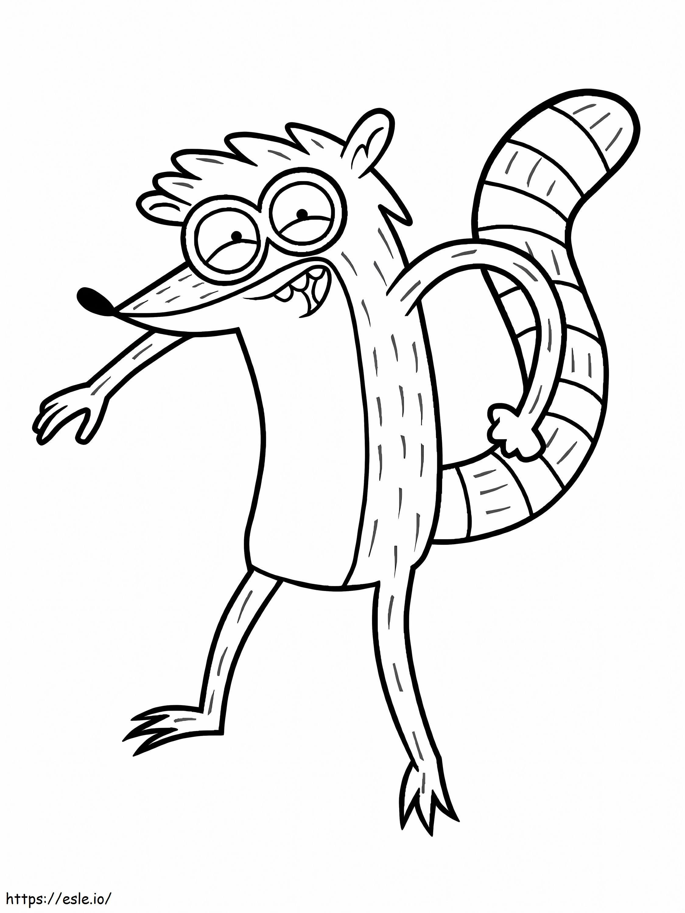 Rigby In Regular Show coloring page