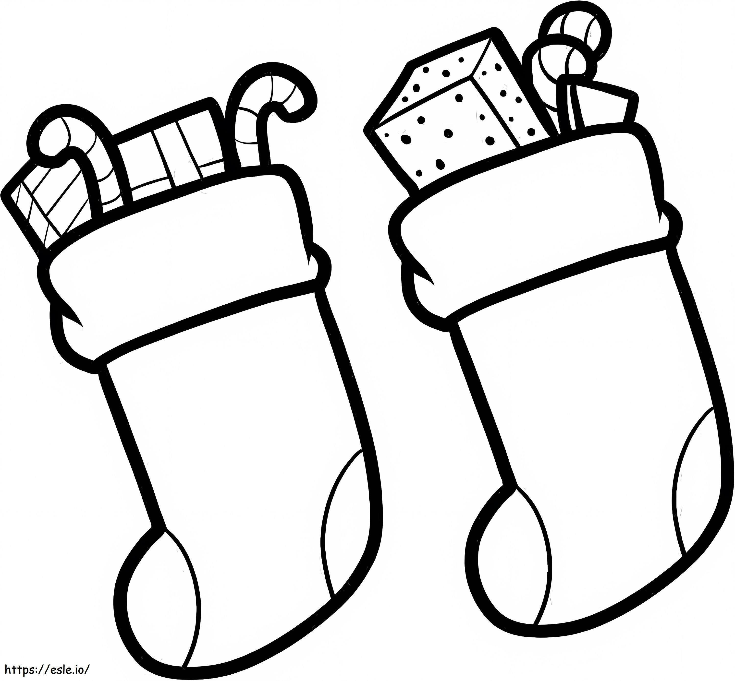 Christmas Stocking 27 coloring page