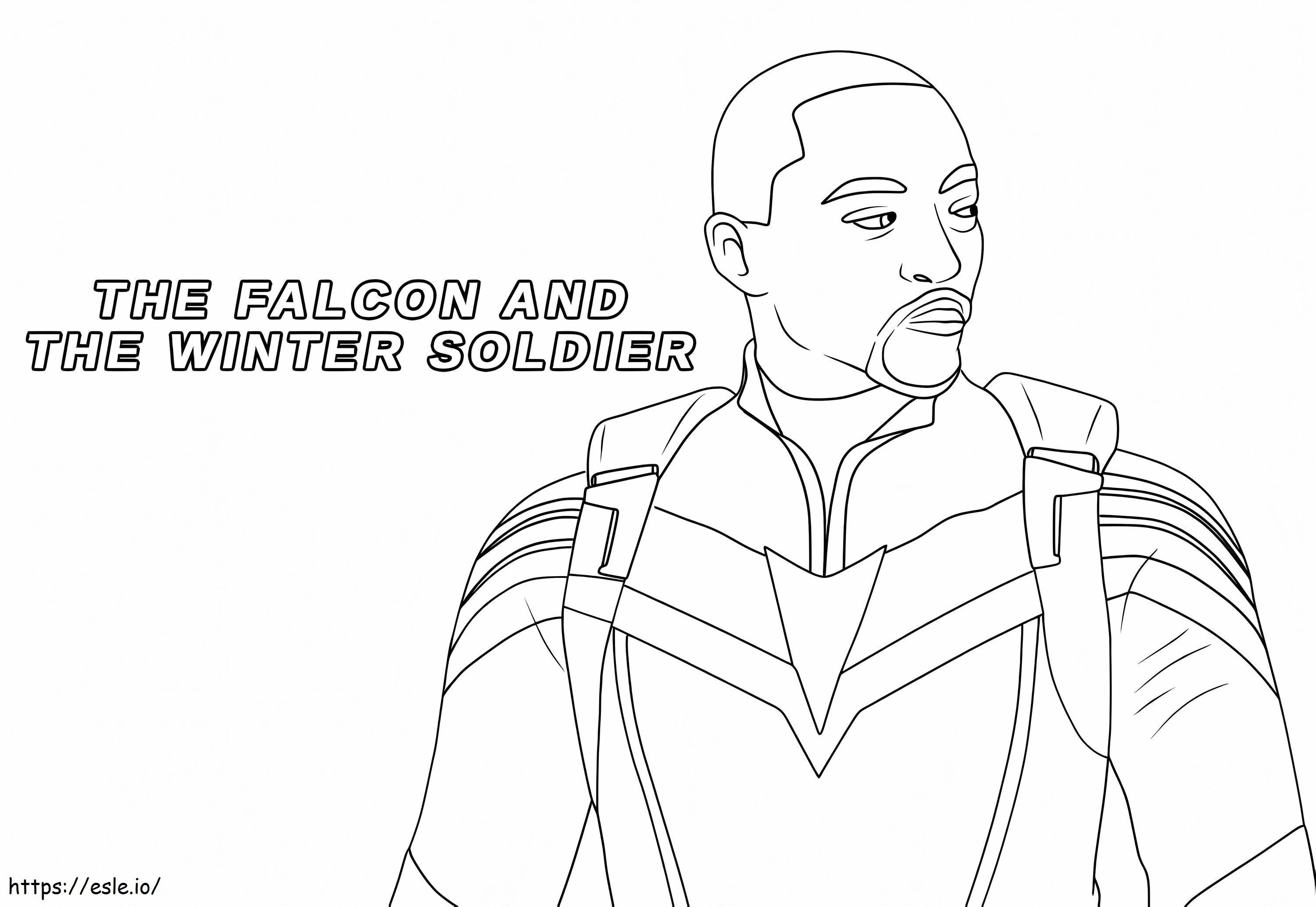 The Falcon coloring page