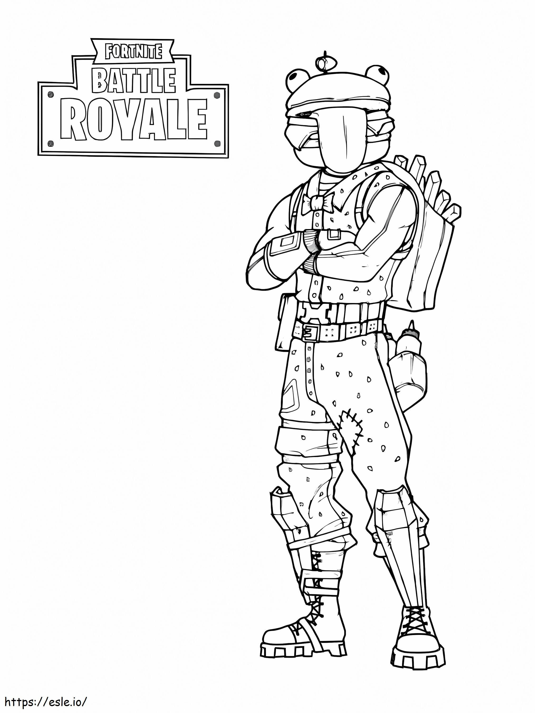 Durr Burger Fortnite coloring page