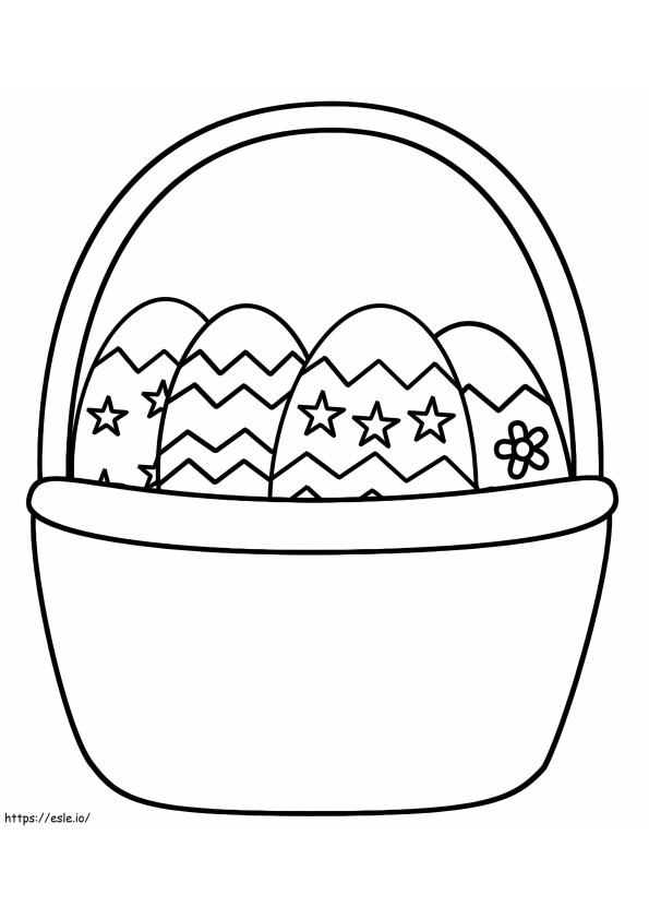 Normal Easter Basket coloring page
