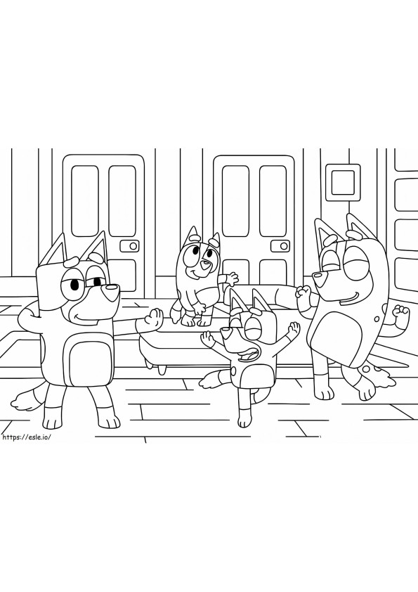 Free Bluey coloring page