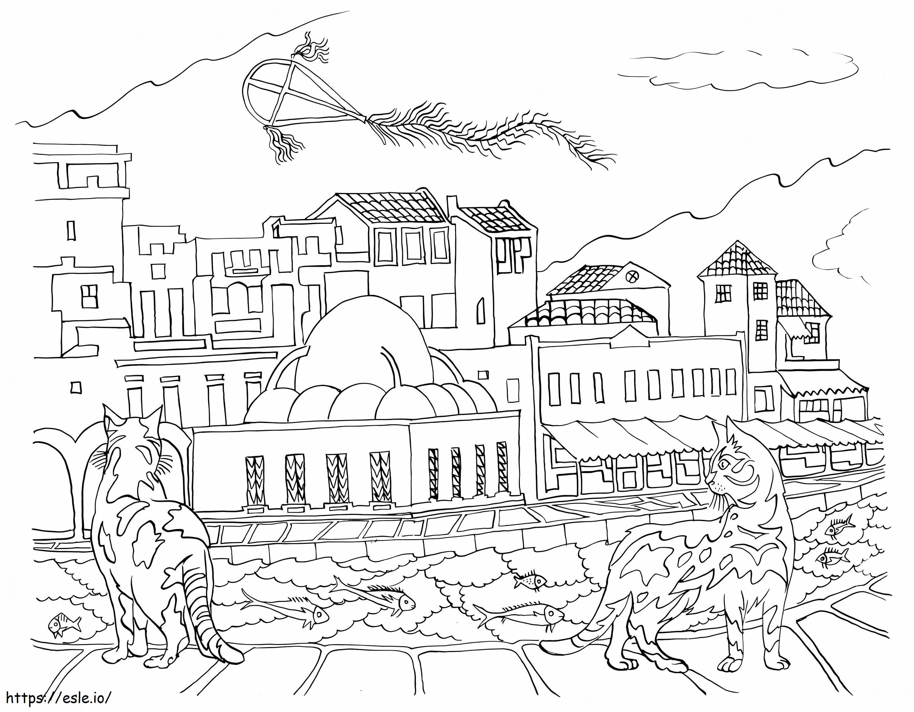 Greece 1 coloring page
