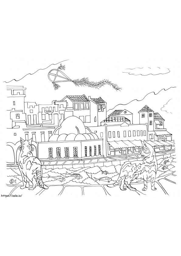 Greece 1 coloring page
