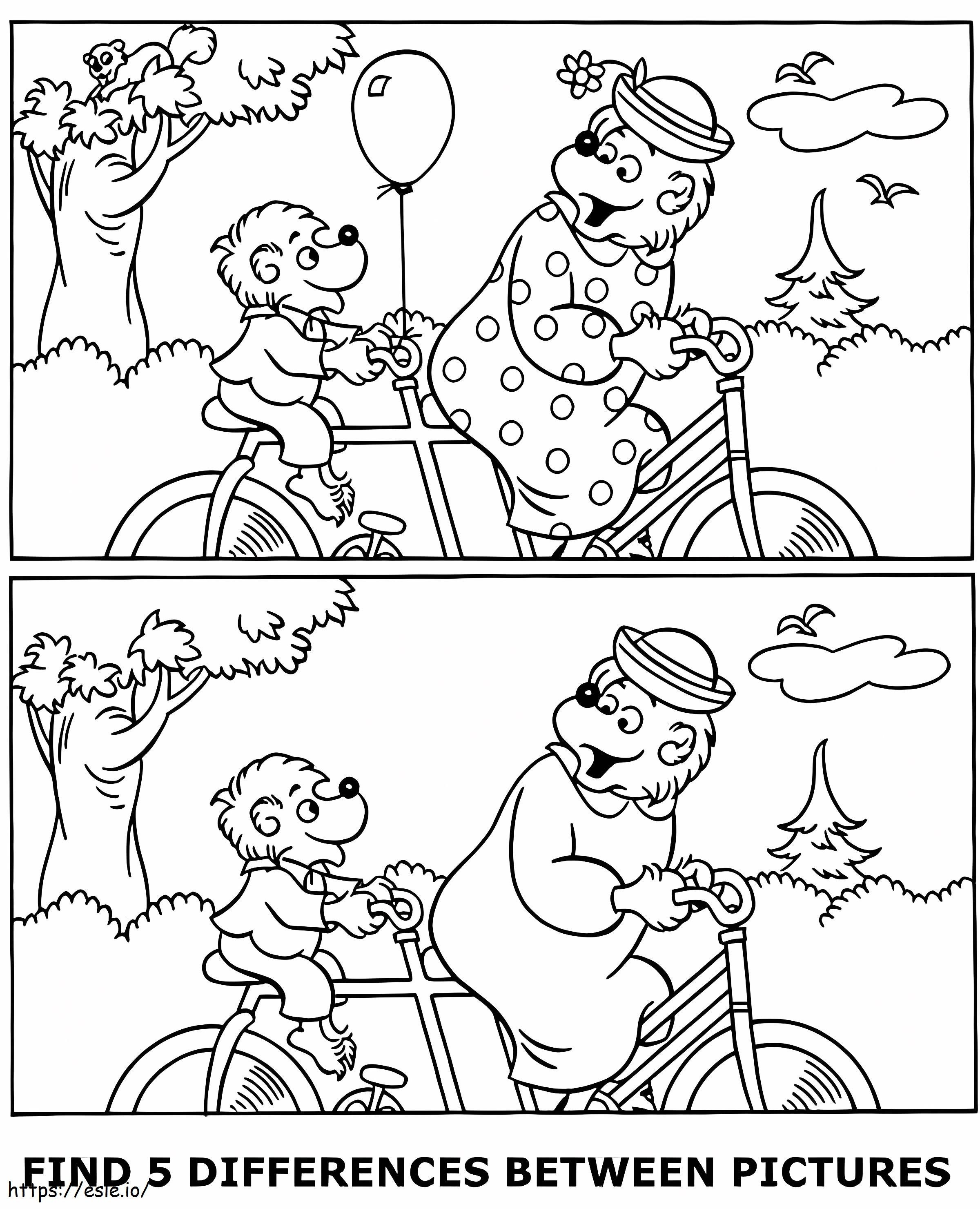Find 5 Differences coloring page